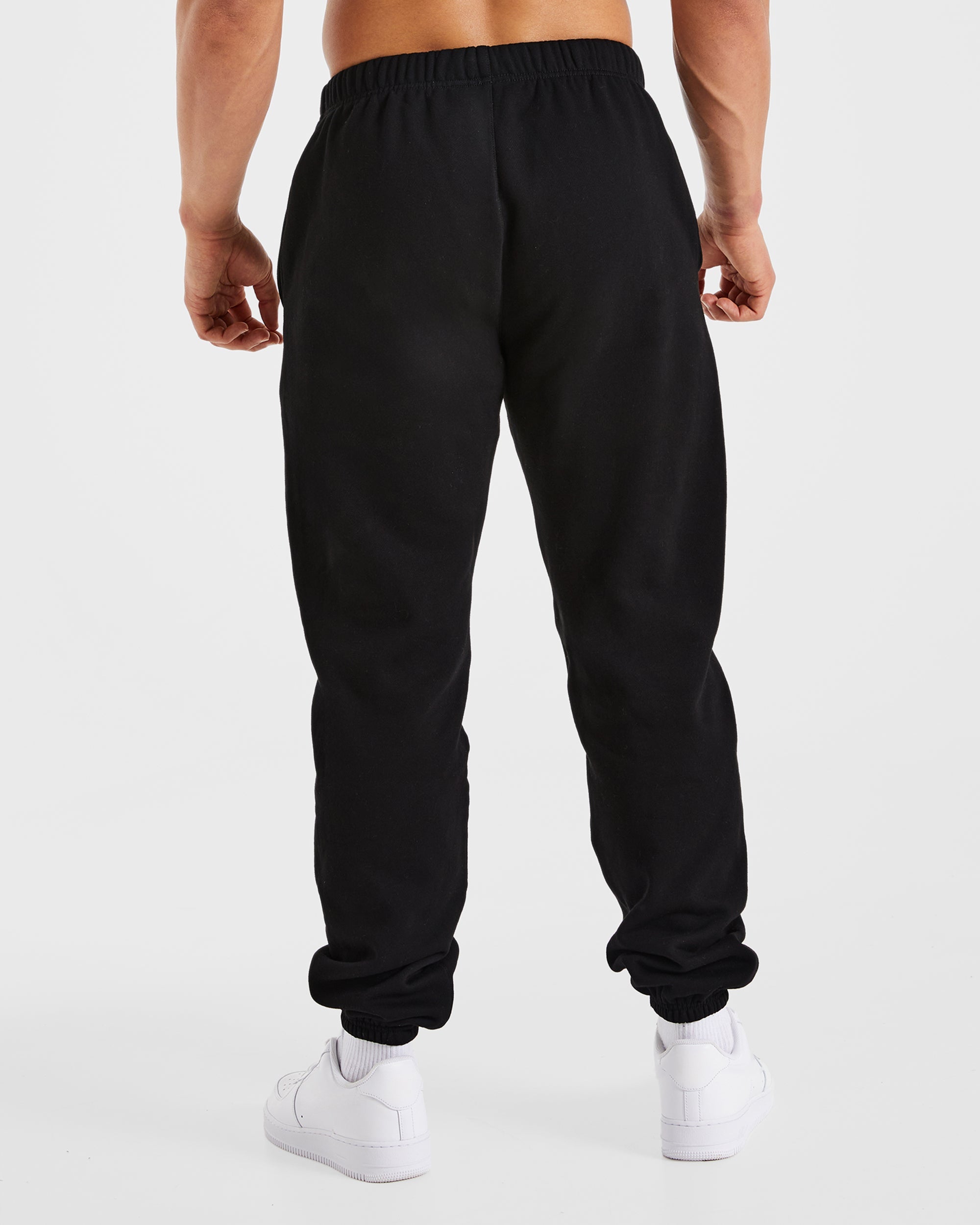 Pantalones Jogger Oversized Esenciales - Negro