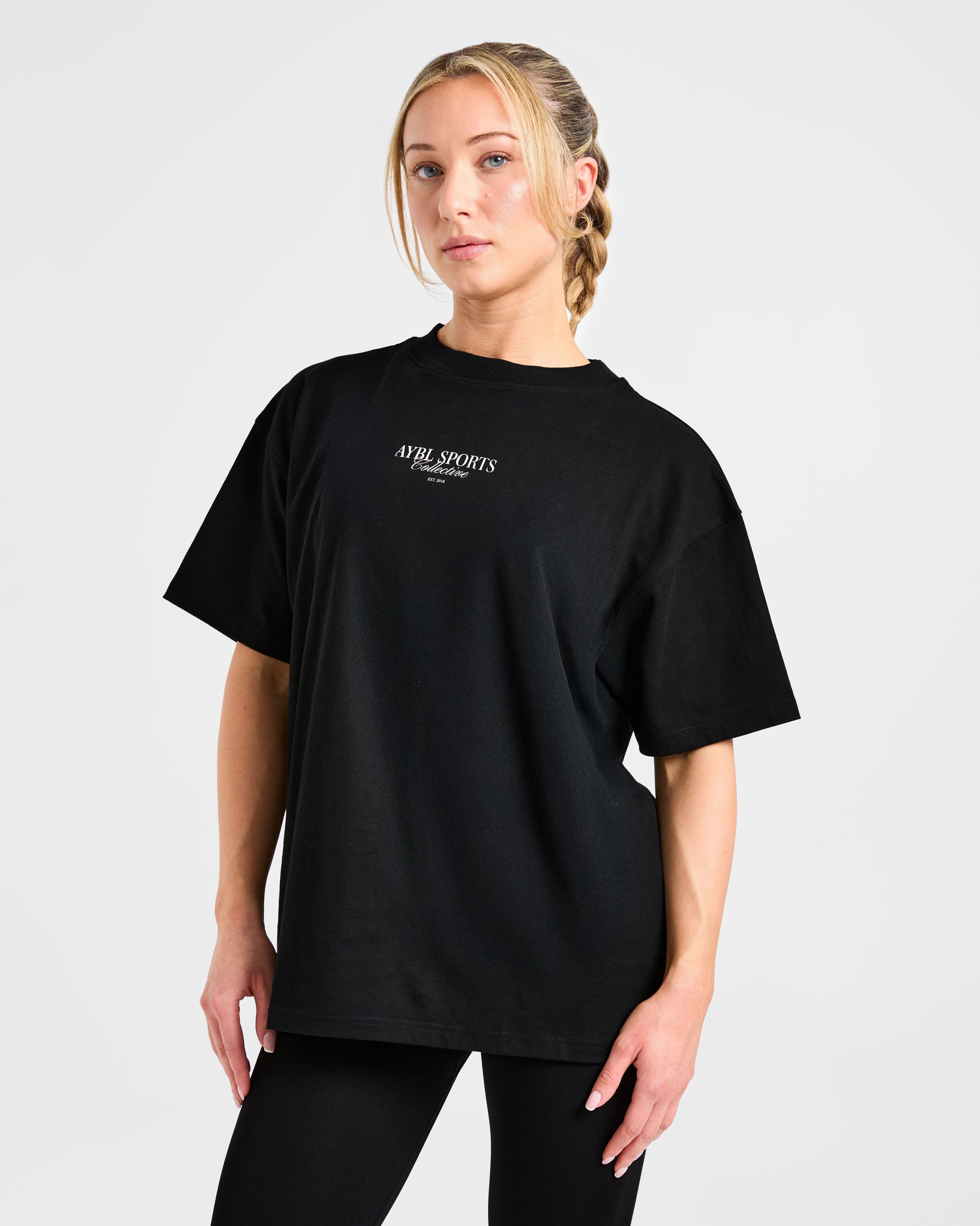 Camiseta Oversized de Sports Collective - Negro