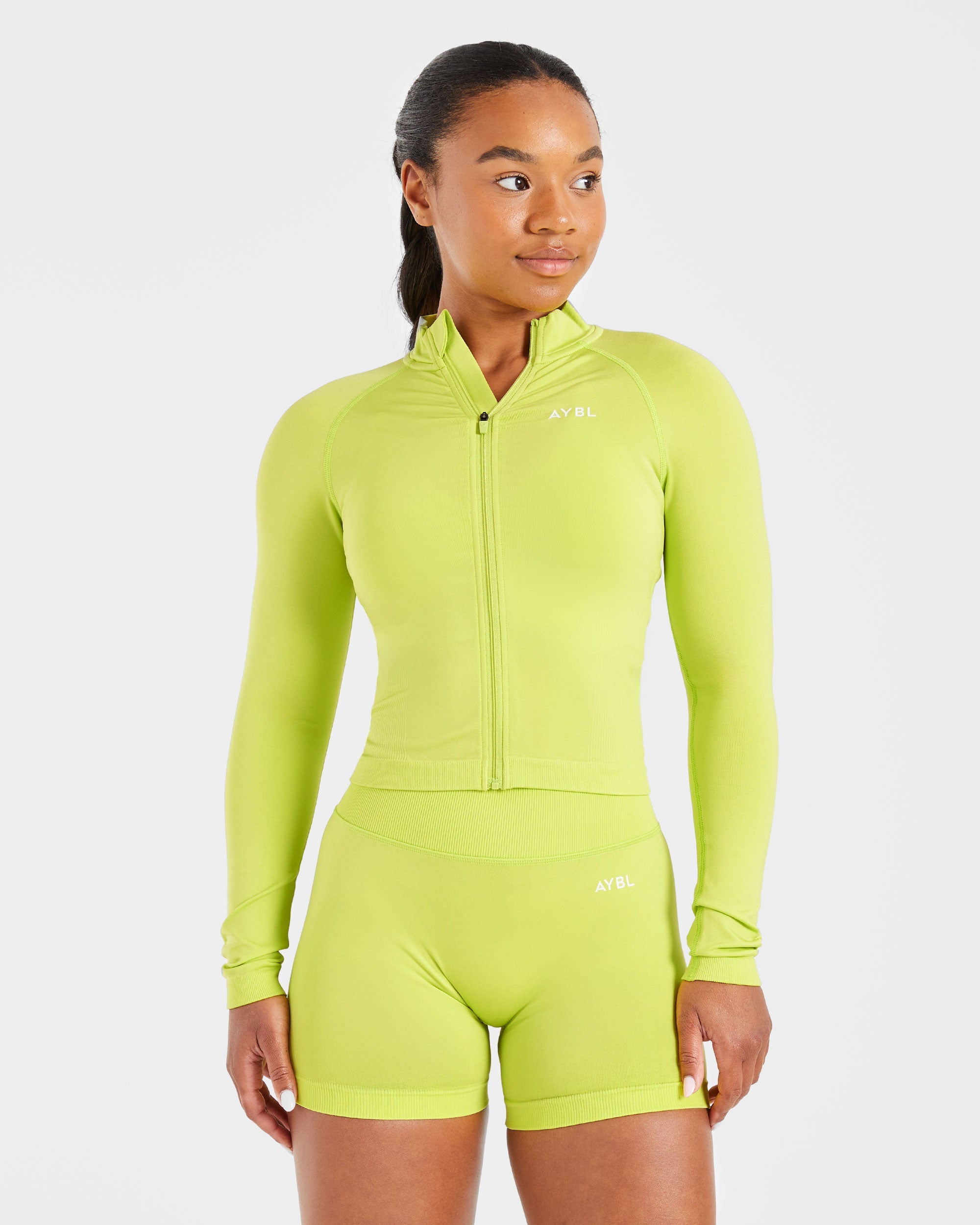 Chaqueta Adapt Sin Costuras - Verde Limón