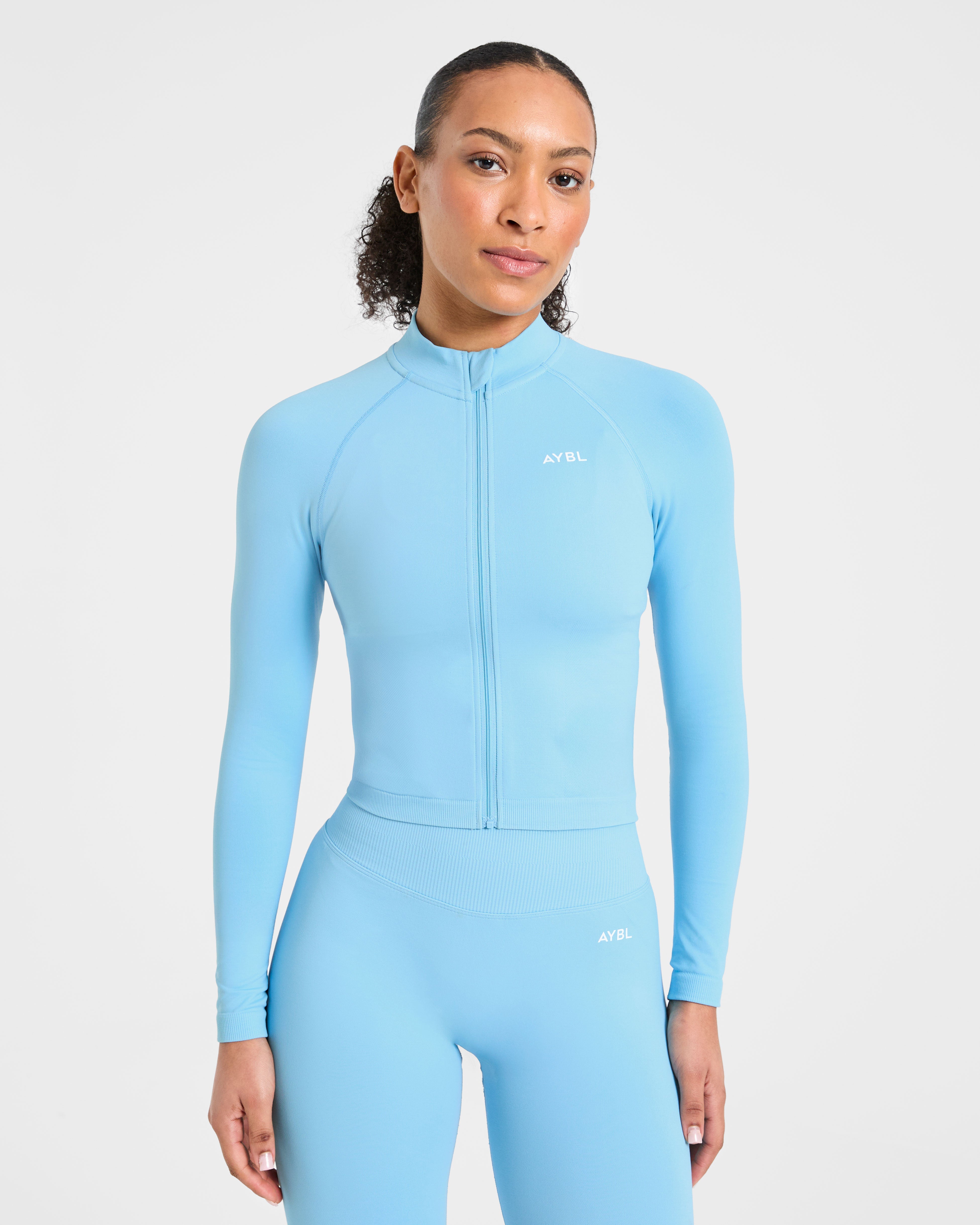 Chaqueta sin costuras Enhance - Azul polvo