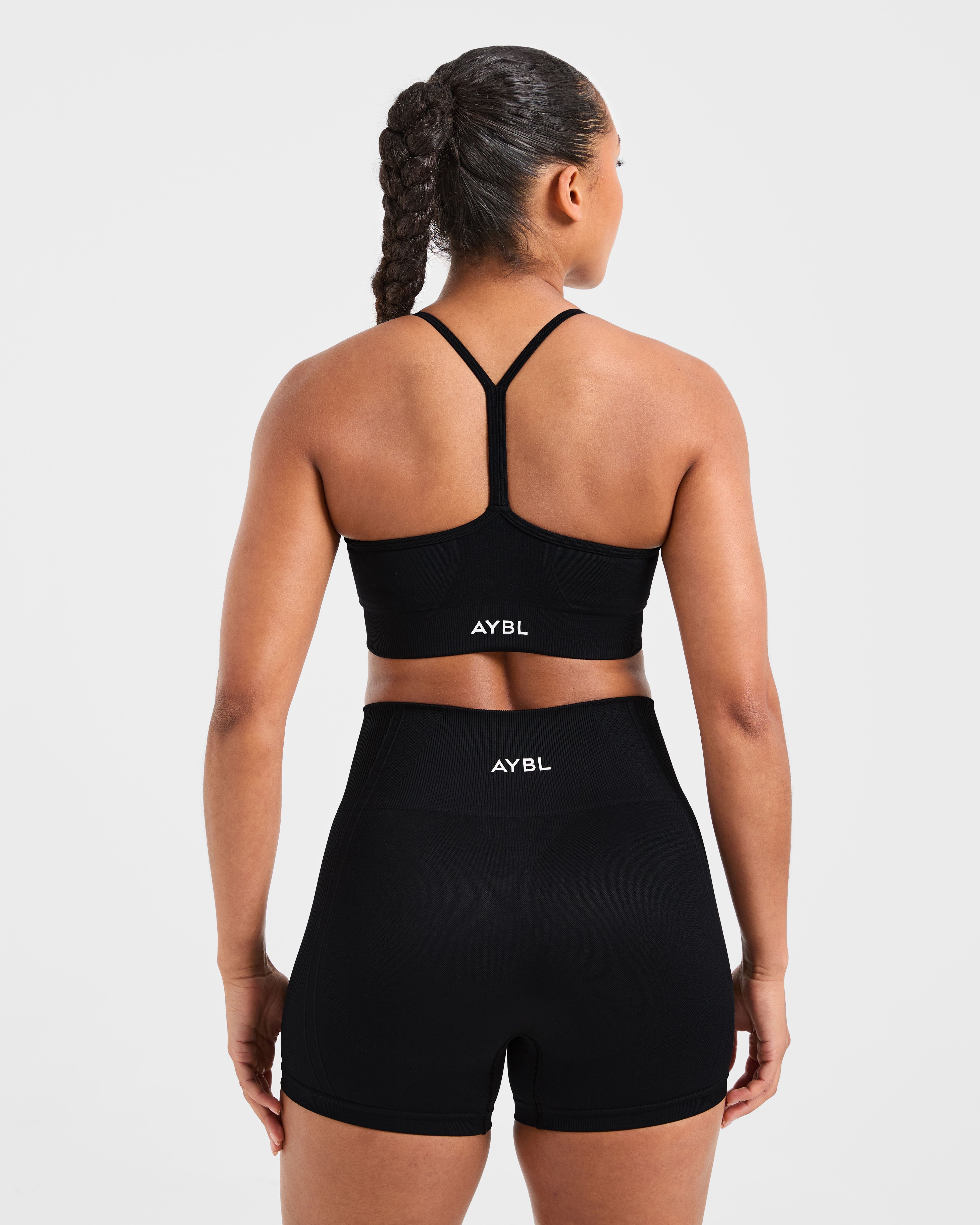 Empower Sports Bra sin costuras - Negro