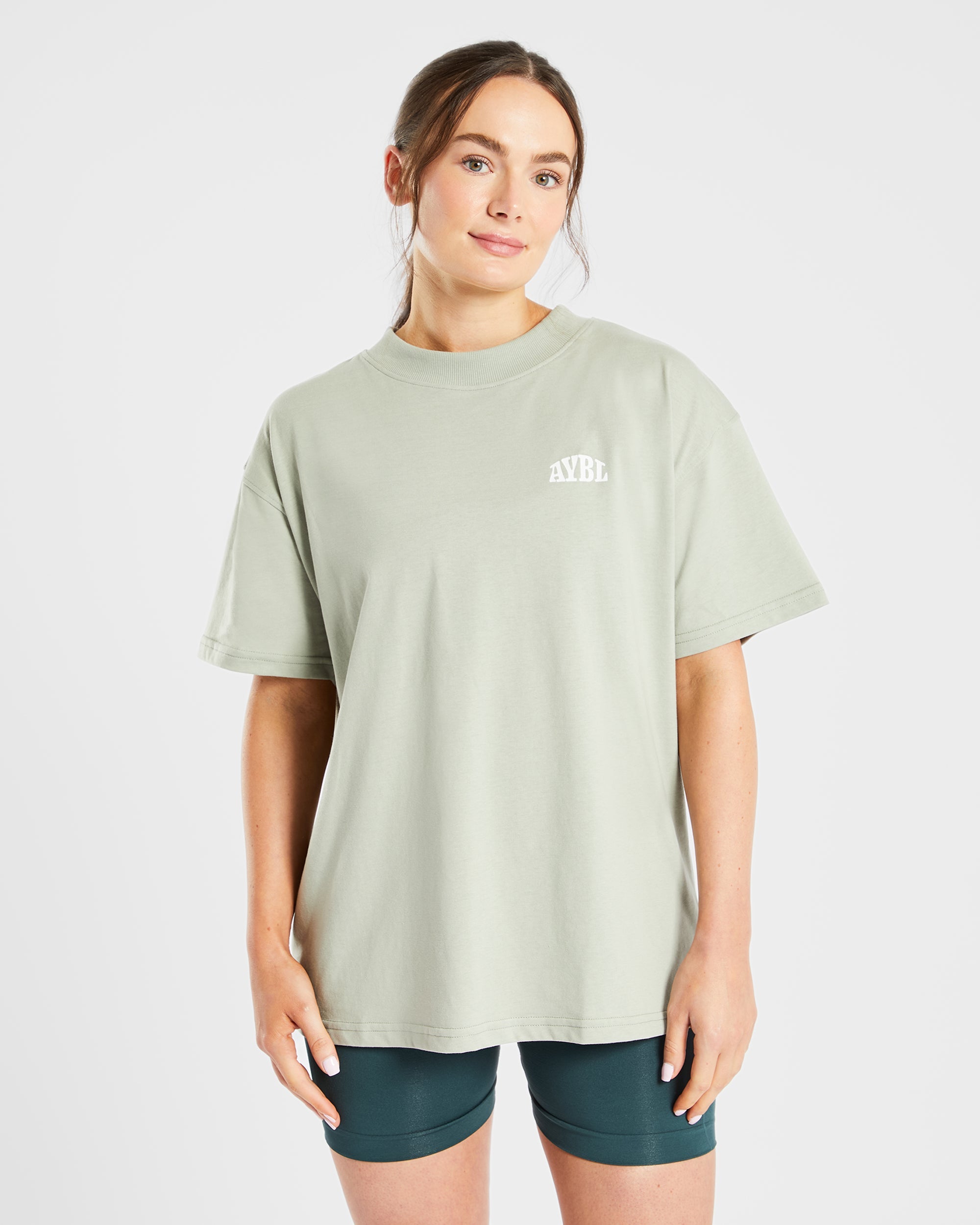 Camiseta Oversized Mind Over Matter - Verde