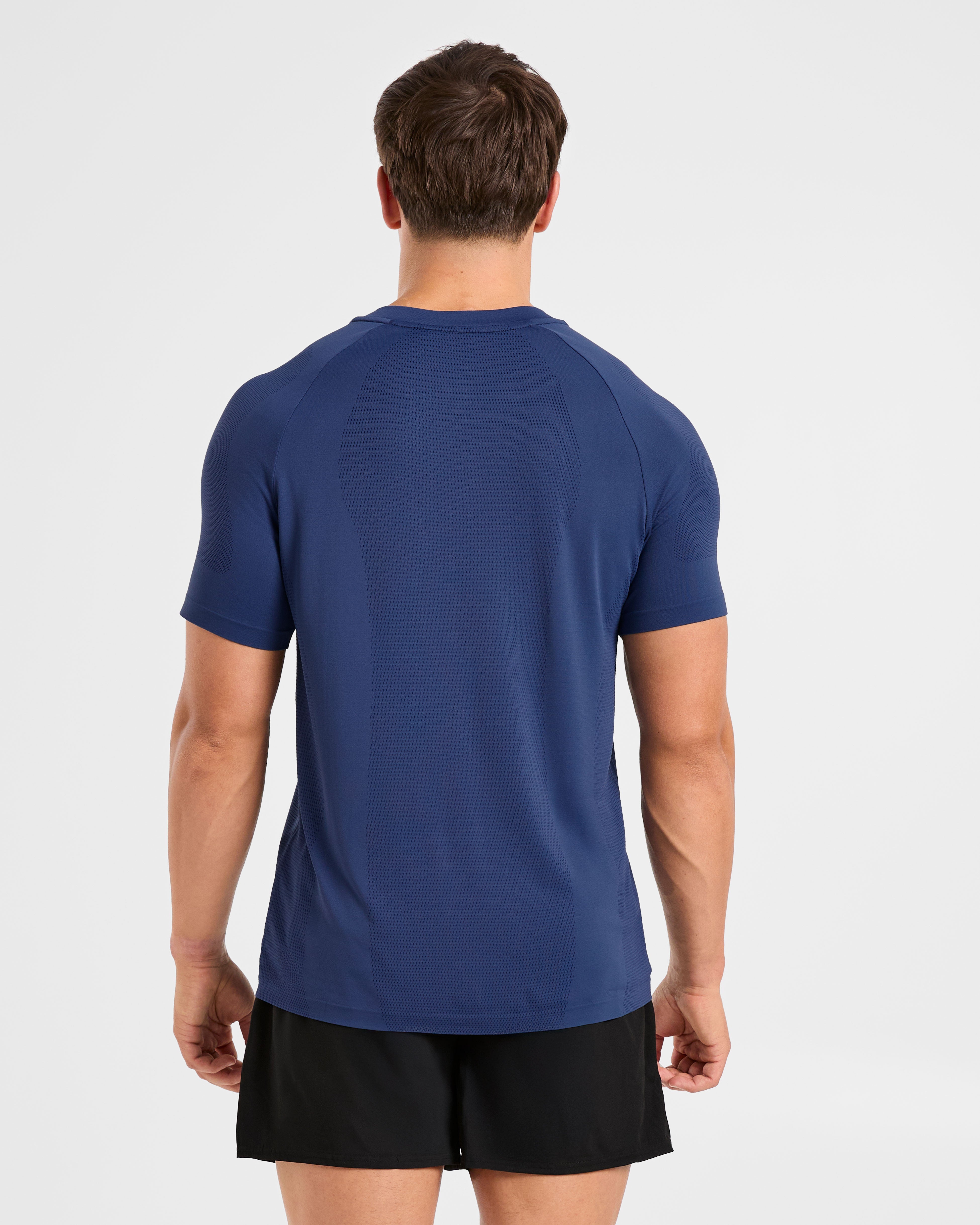 Camiseta sin costuras Attain - Azul marino pálido