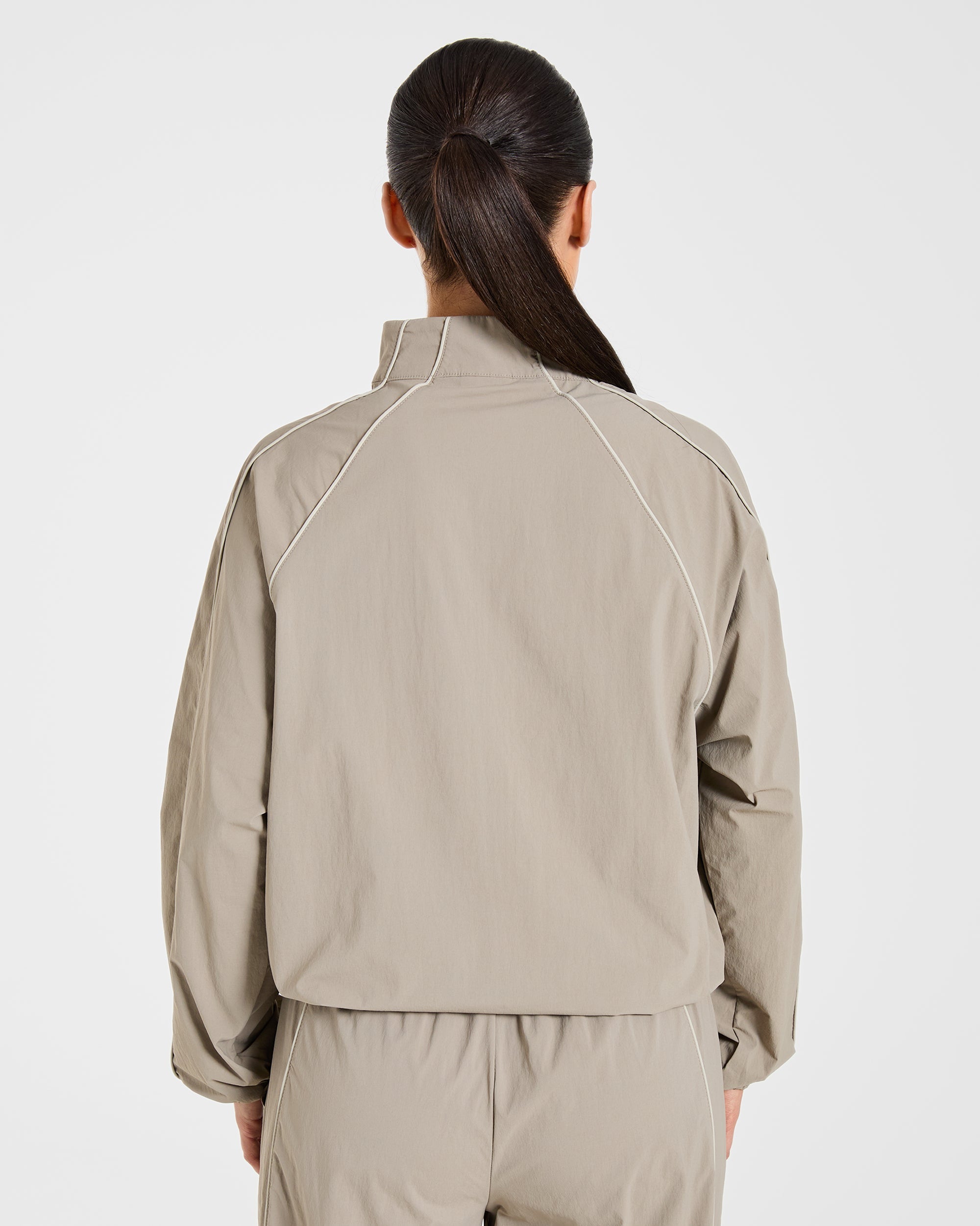 Chaqueta de pista retro - Gris claro
