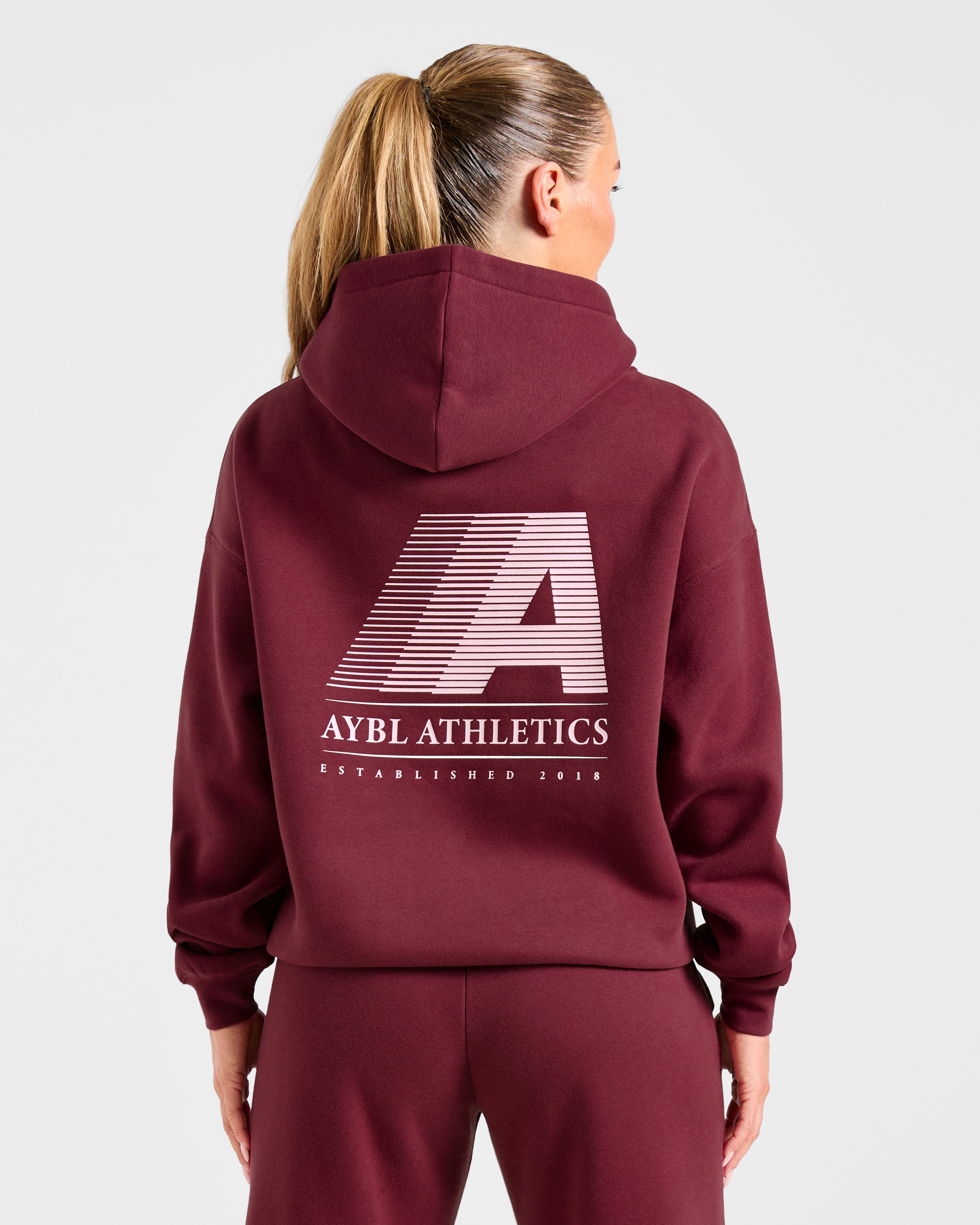 Sudadera Oversized Retro Athletics - Raspberry Profundo/Rosa