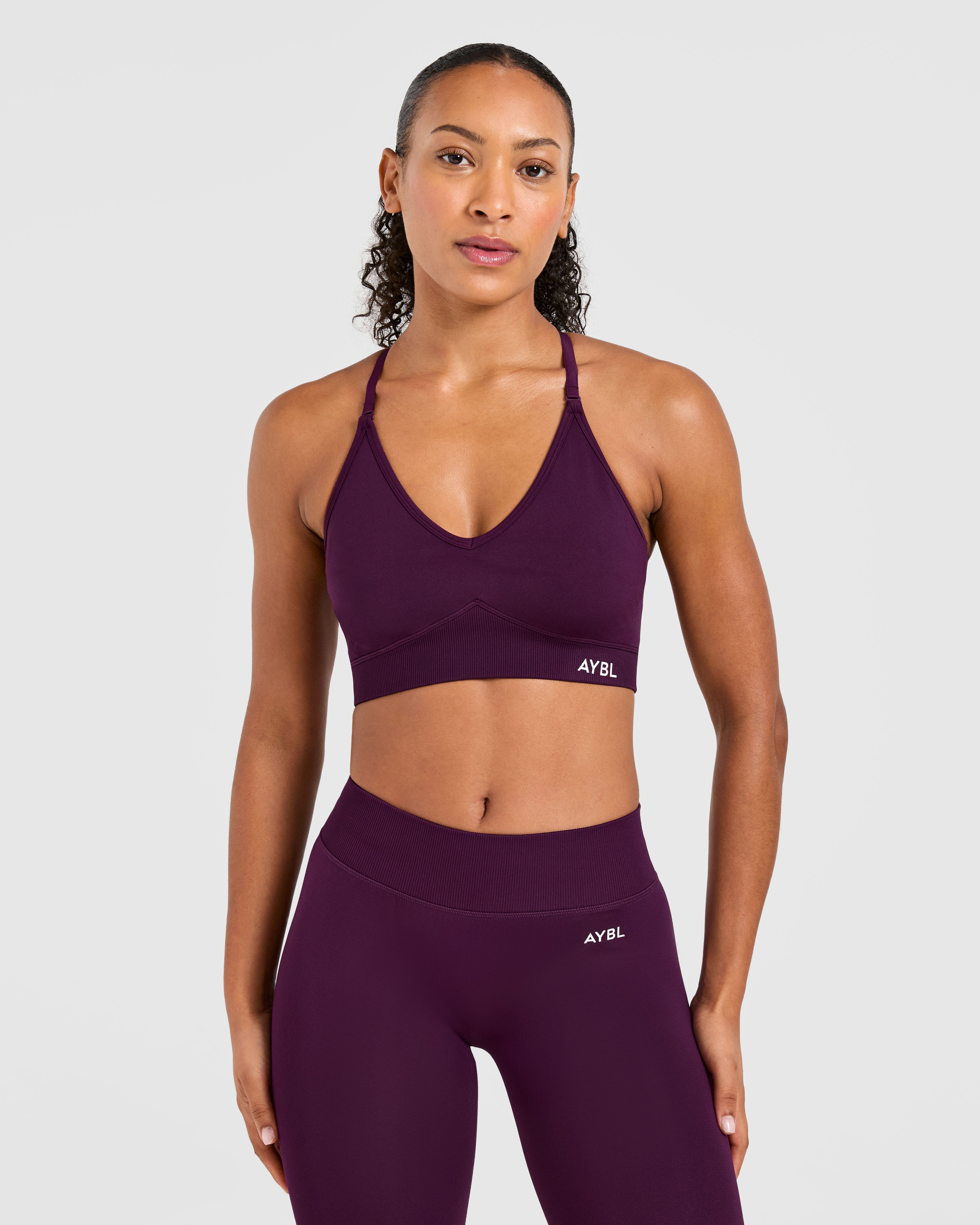 Adapt Sports Bra Sin Costuras - Plum Midnight