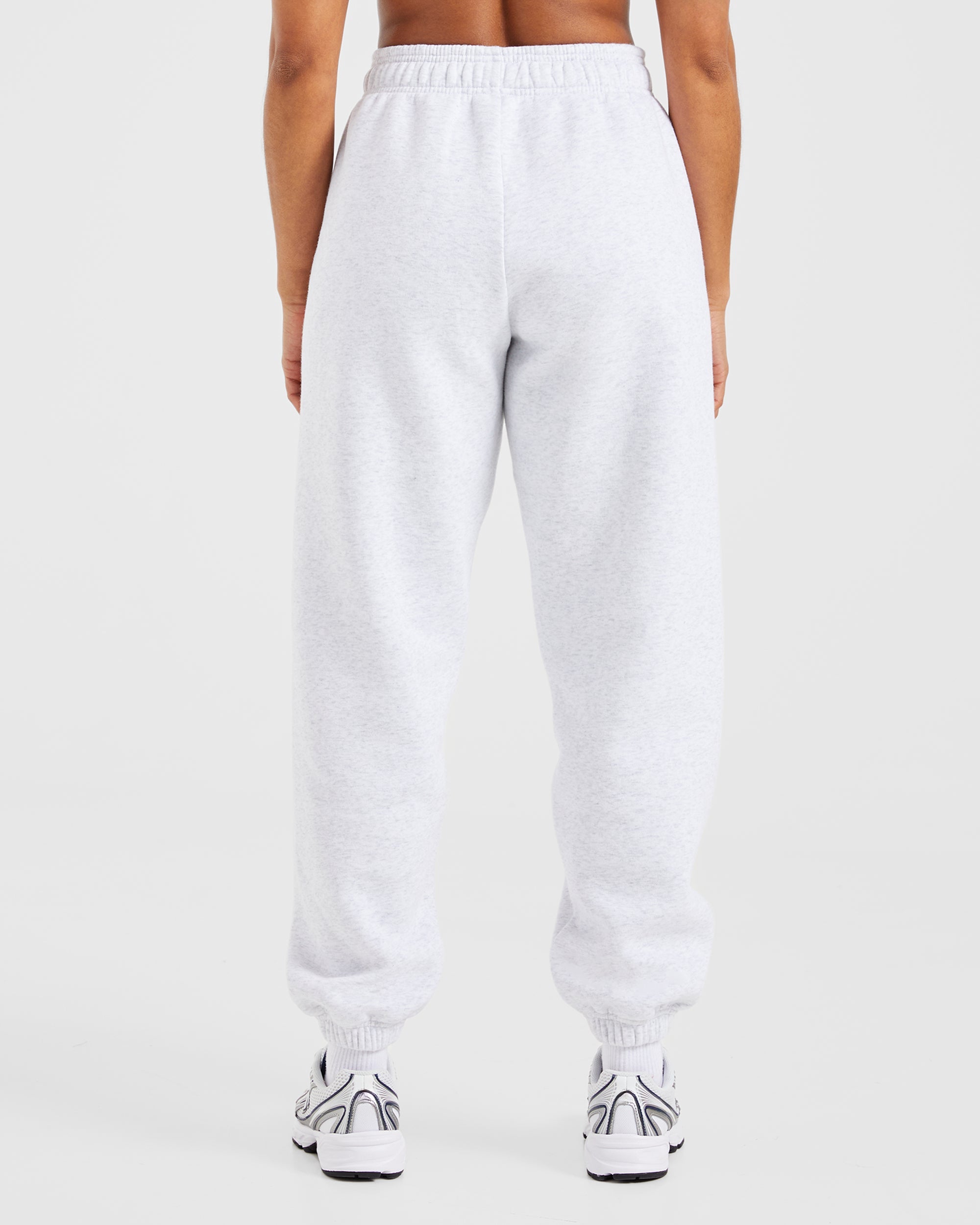 Pantalones Jogger Oversized de Pista Deportiva - Gris Oscuro/Azul Marino