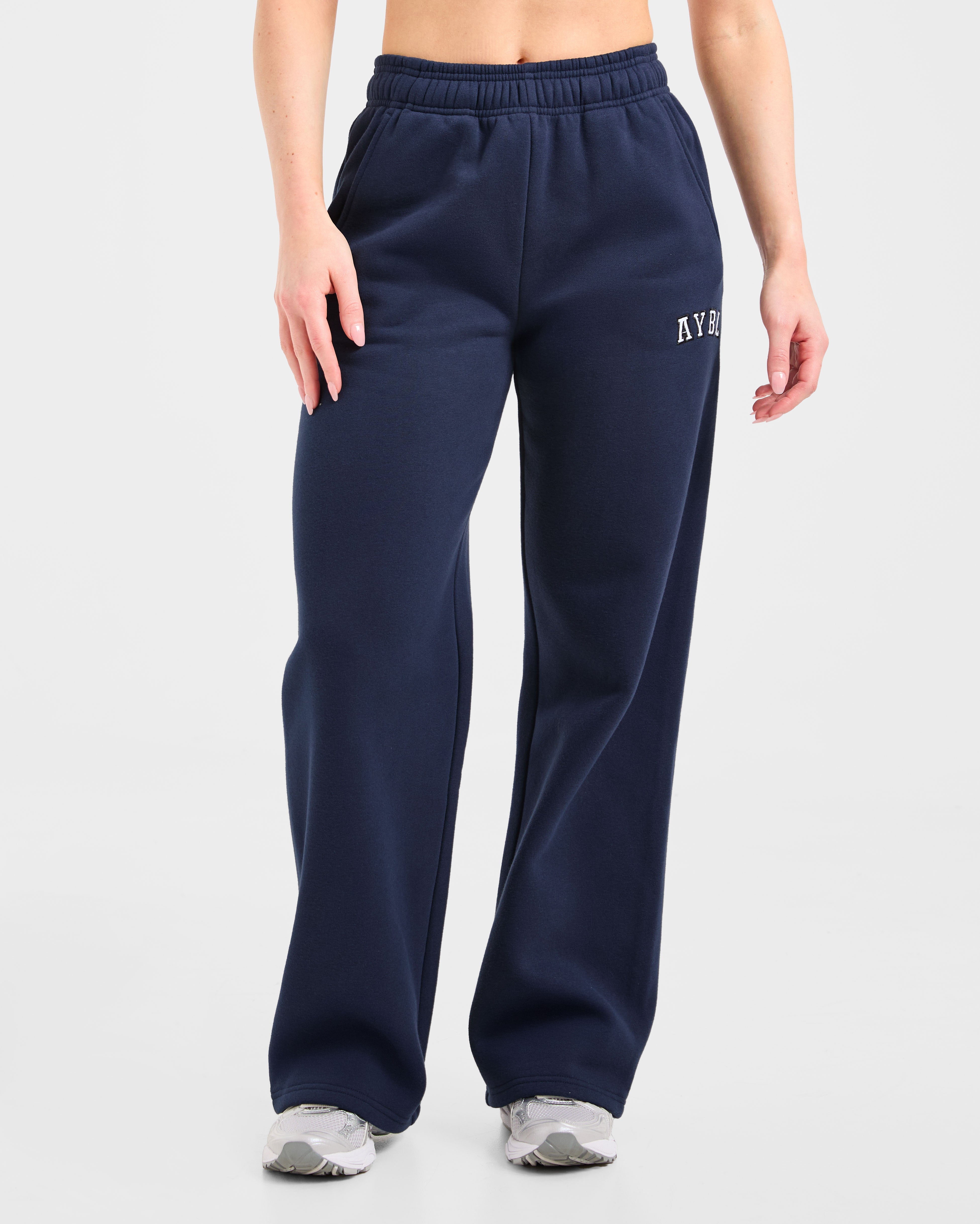 Pantalones Jogger Rectos Oversized Varsity 2.0 - Azul Marino