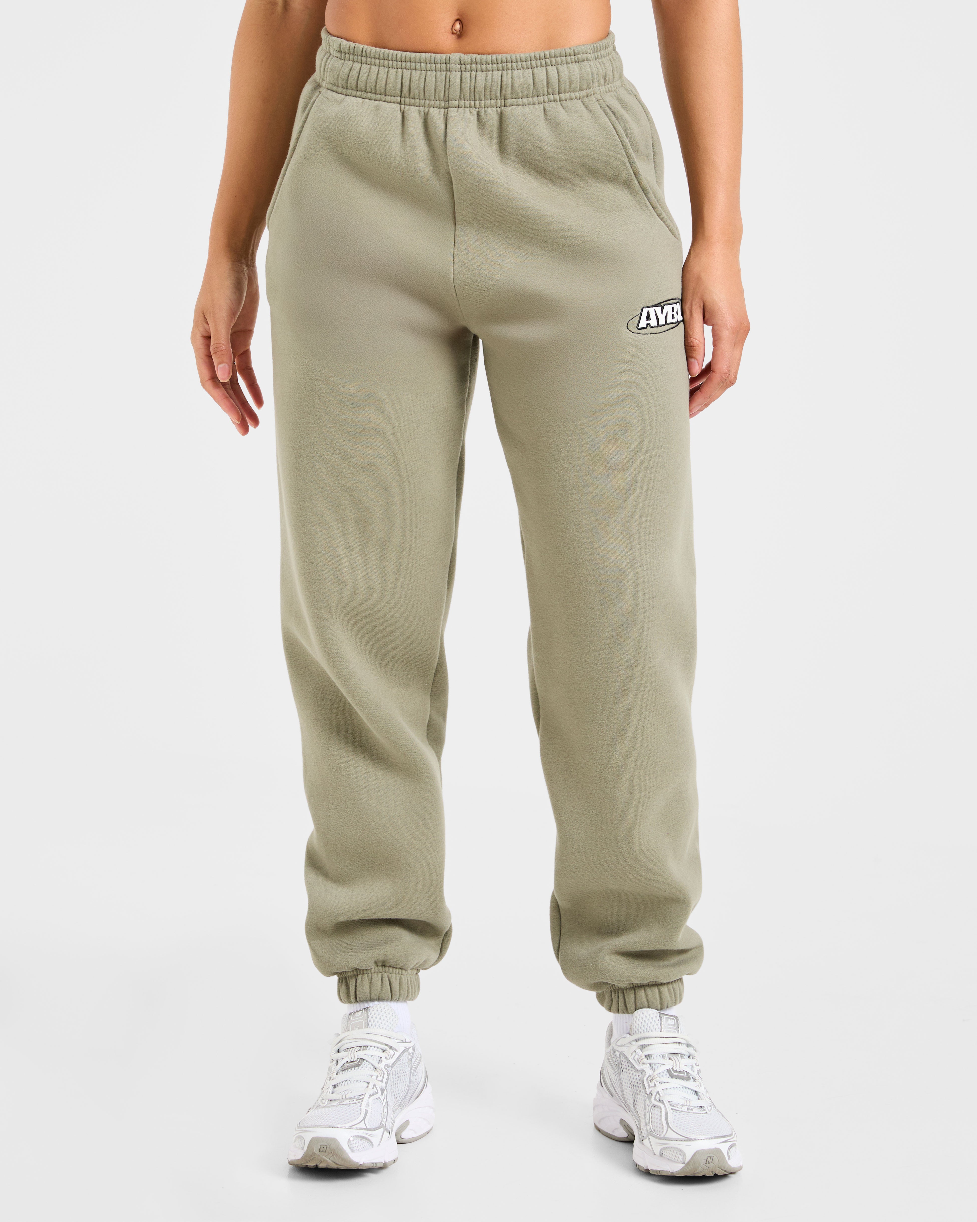 Pantalones Jogger Oversized Essentials para Deportes - Olivo Apagado
