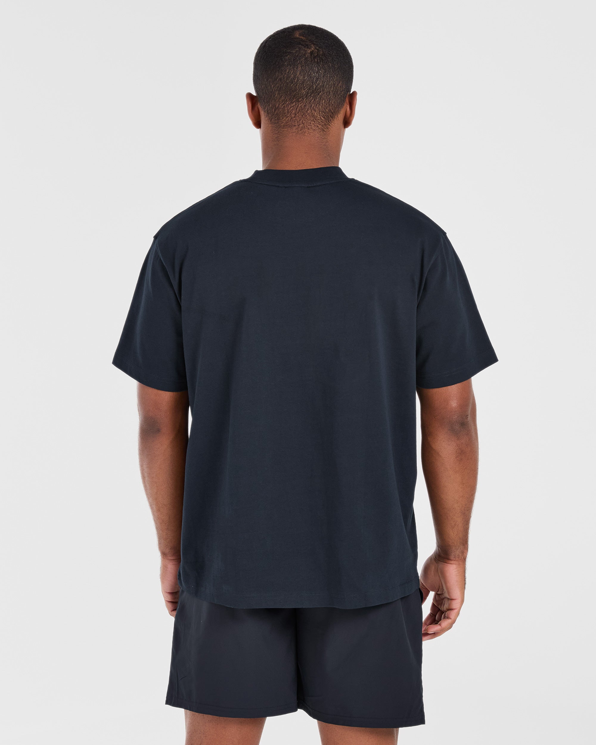Camiseta Oversized de Atletismo - Azul Marino