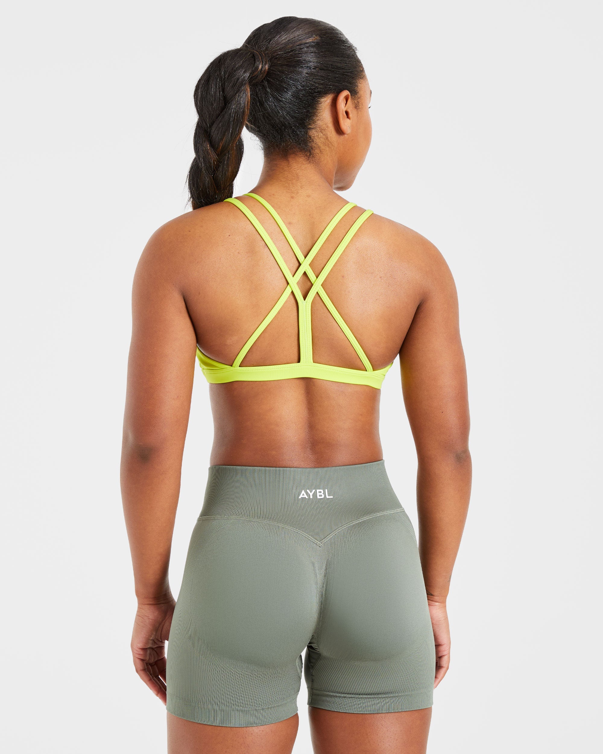Sports Bra Esencial con Tirantes - Limón