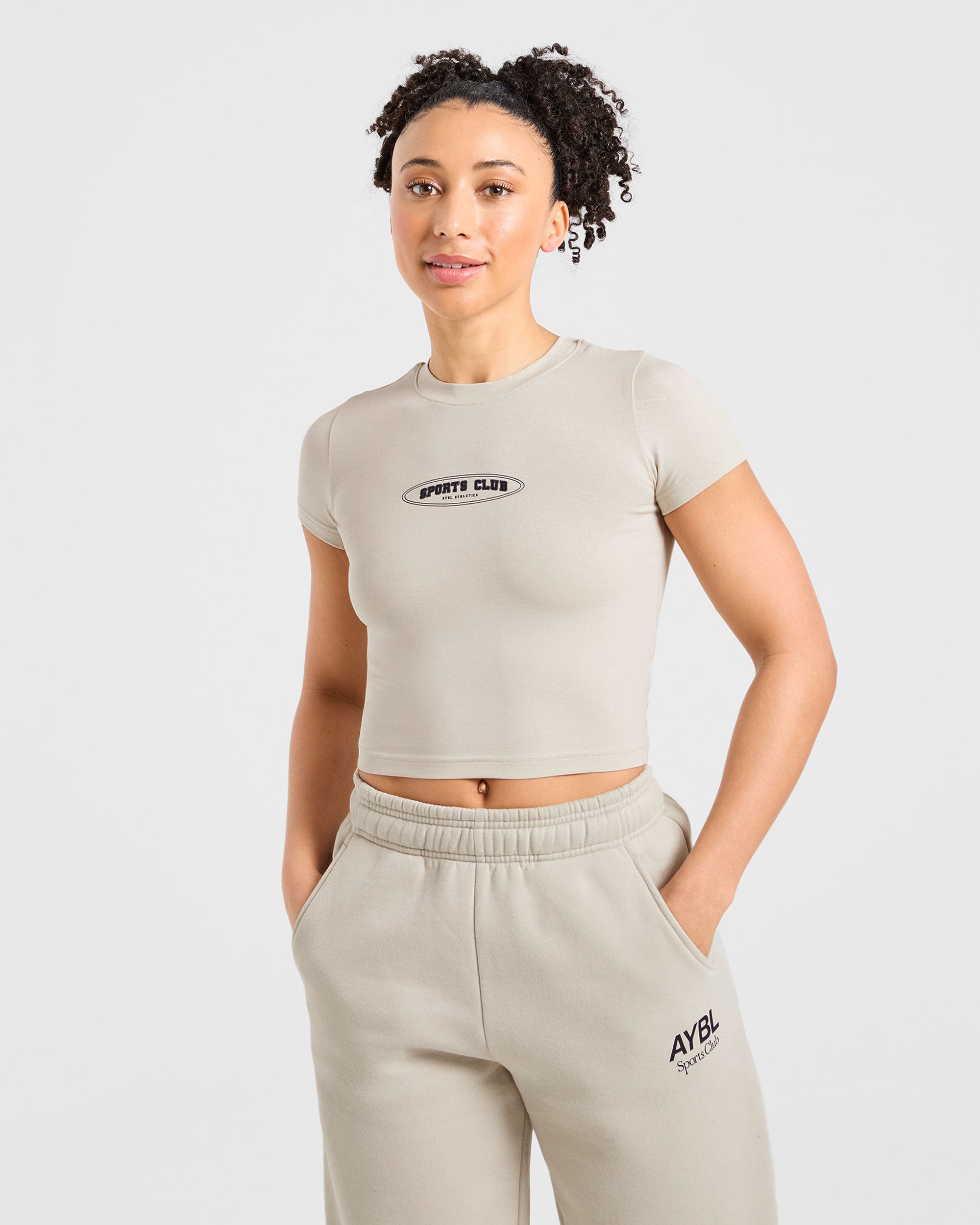 Camiseta Bebé del Club Deportivo - Beige/Azul Marino