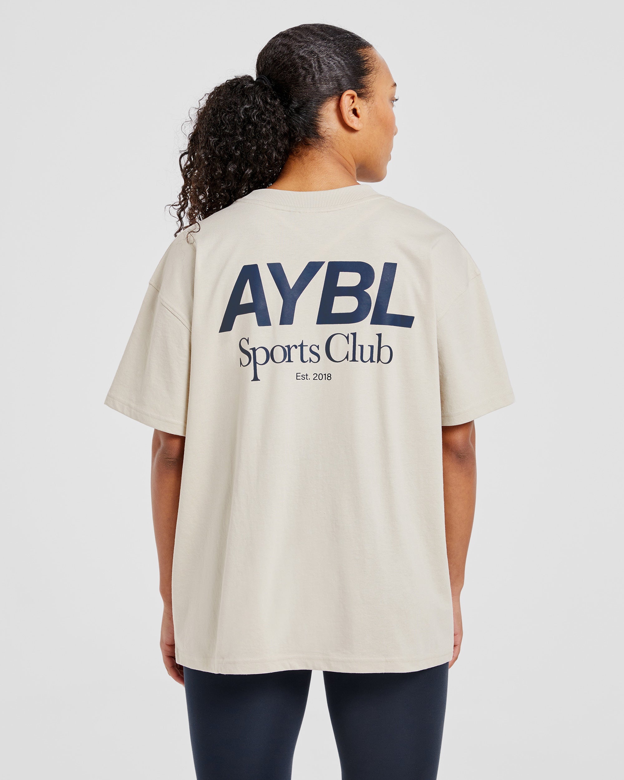 Camiseta Oversized del Club Deportivo AYBL - Arena/Azul