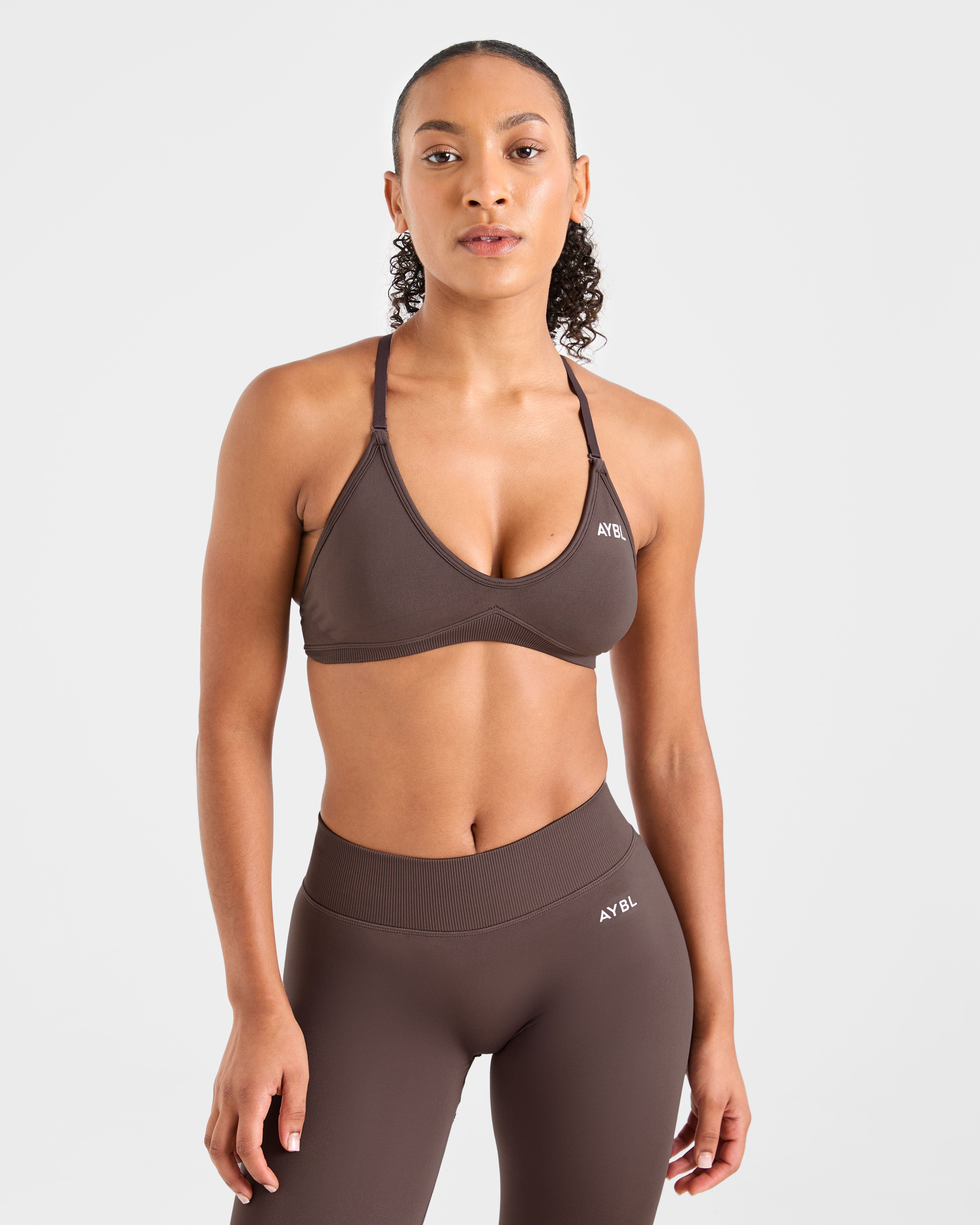 Adapt Sports Bra Sin Costuras de Tirantes - Marrón