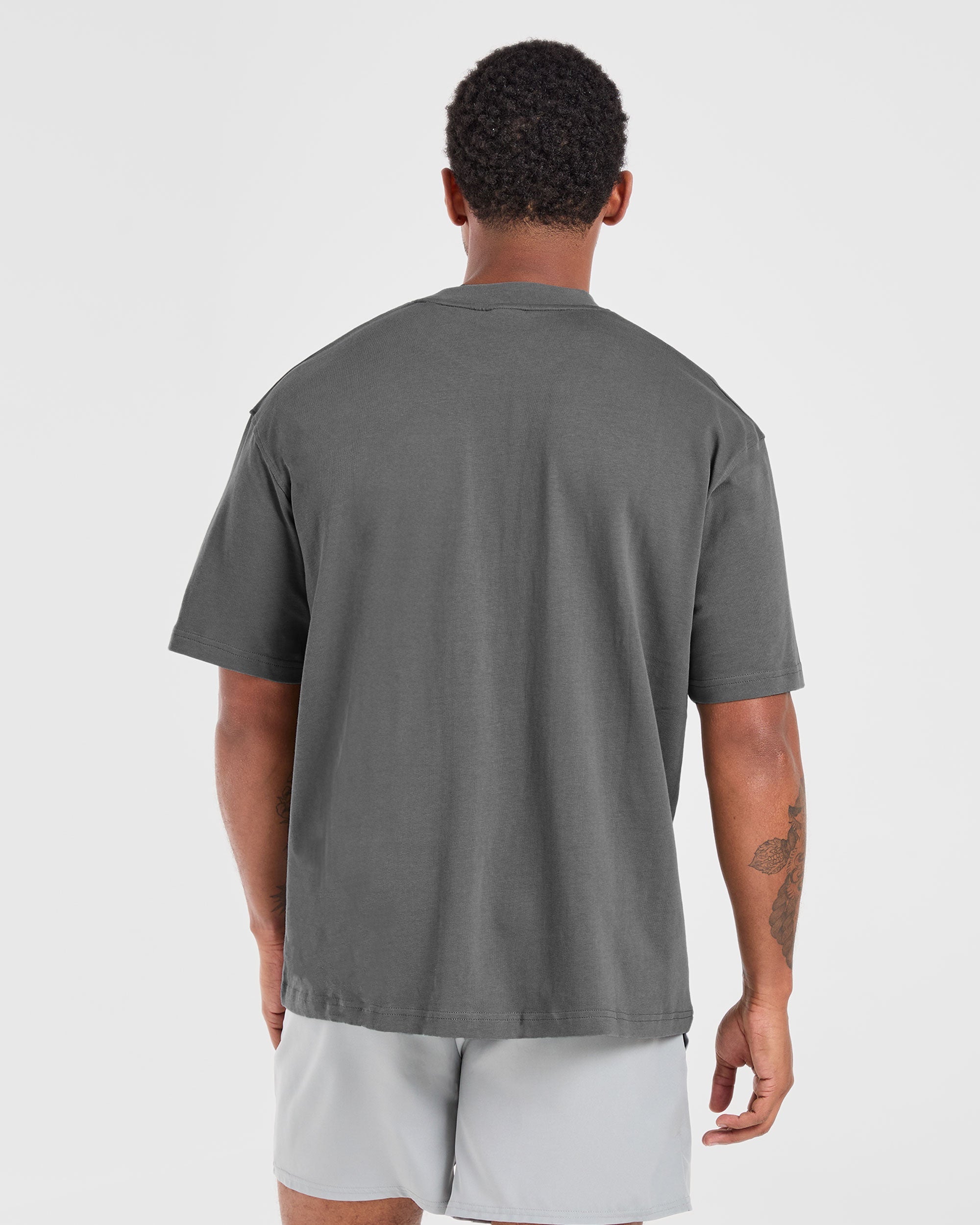 Camiseta Oversized Lift Club - Gris