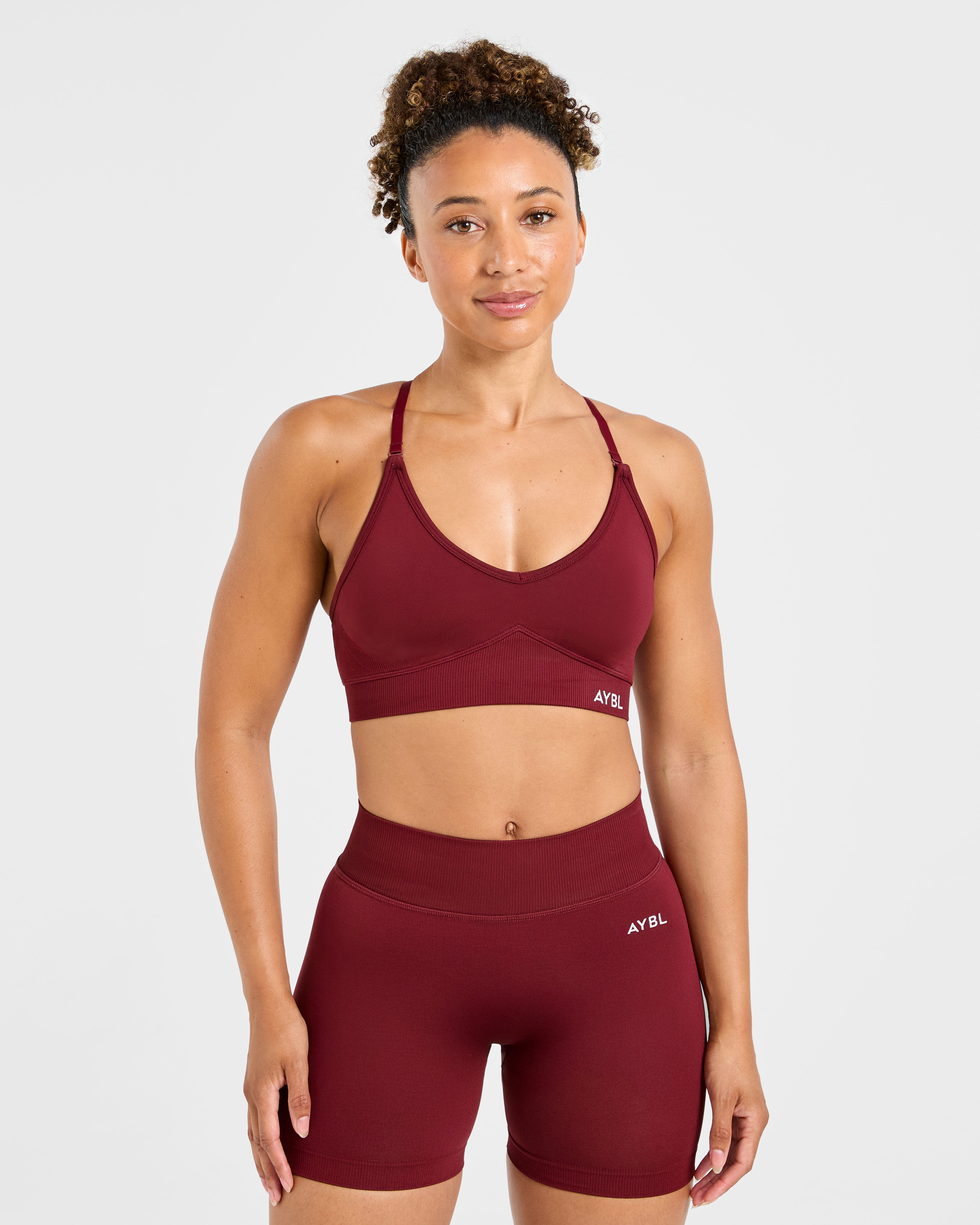 Adapt Sports Bra Sin Costuras - Rojo Otoño