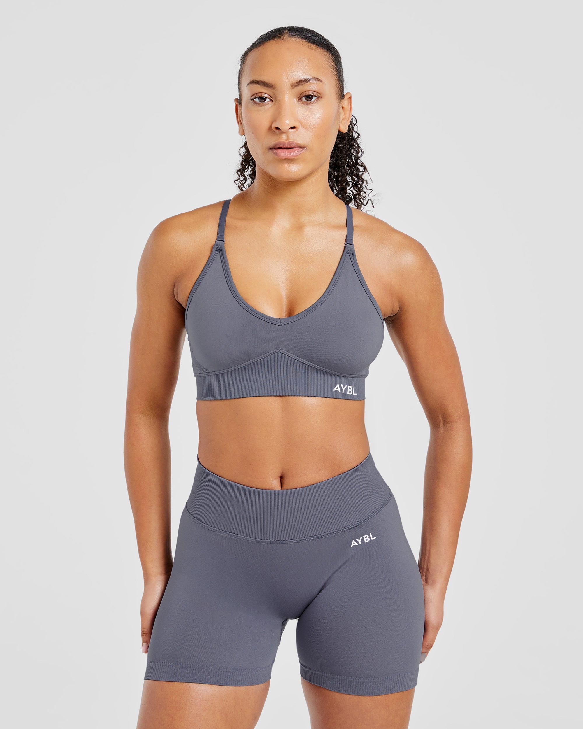 Adapt Sports Bra Sin Costuras - Gris Plomo