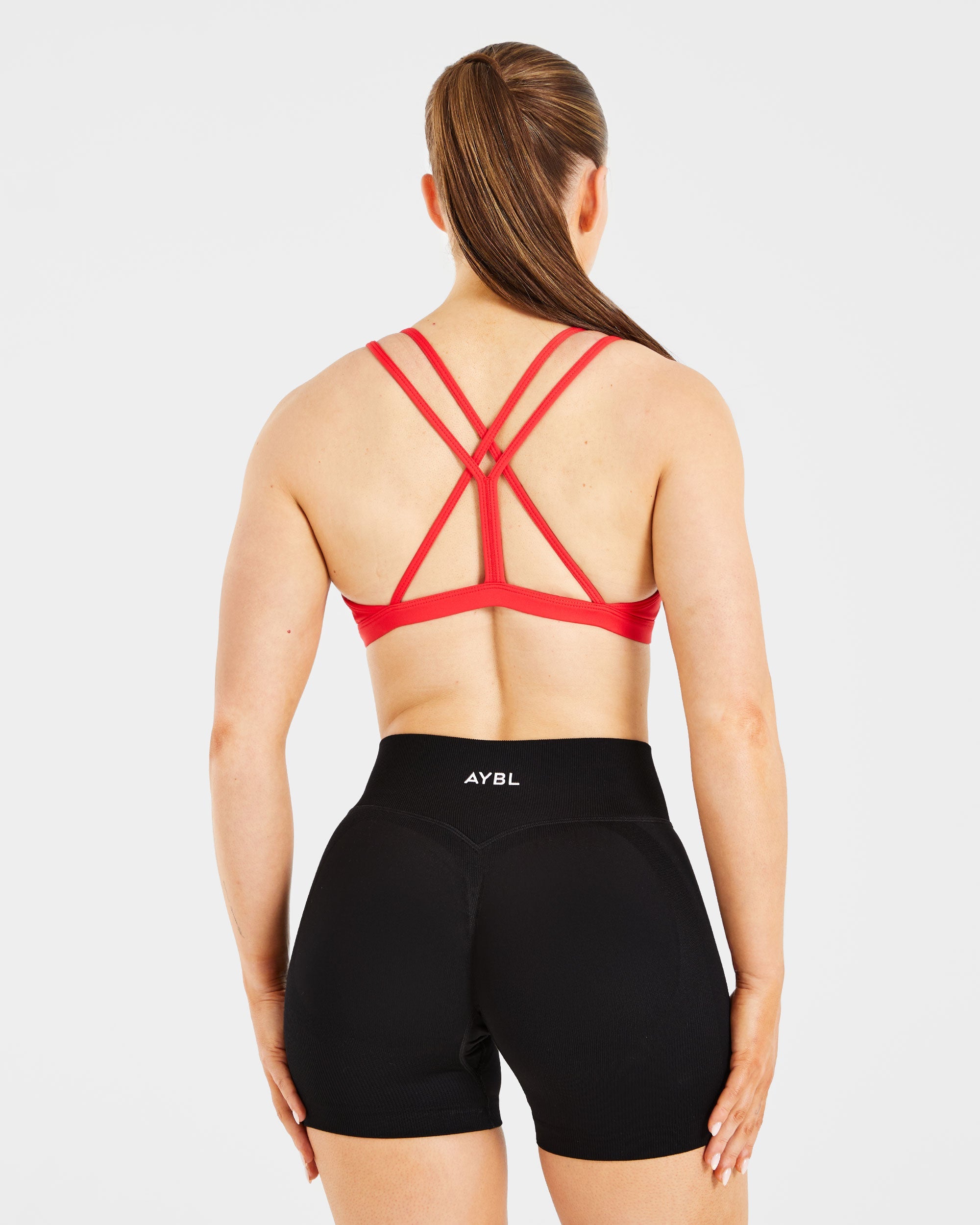 Sports Bra Básico con Tirantes - Rojo Verdadero