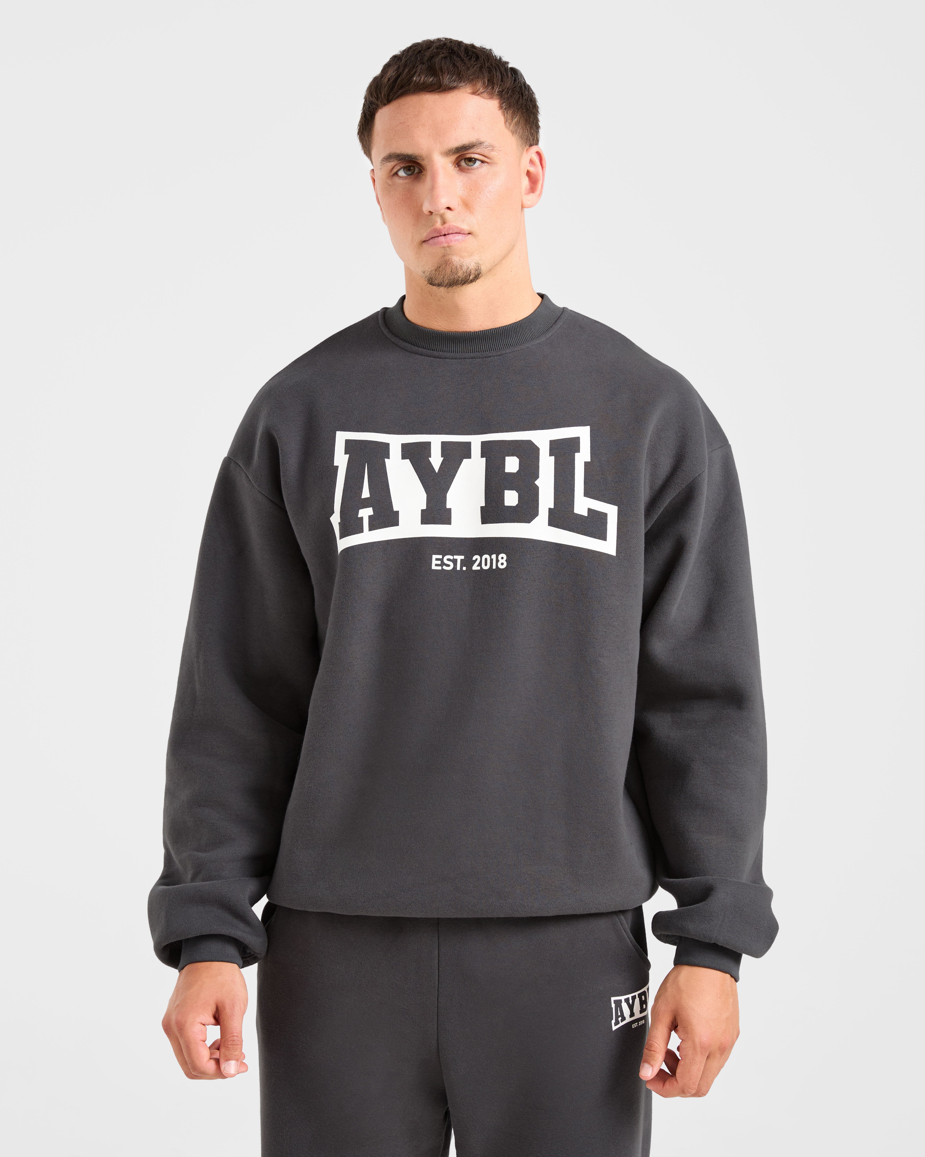 Sweater Oversized Academy - Gris