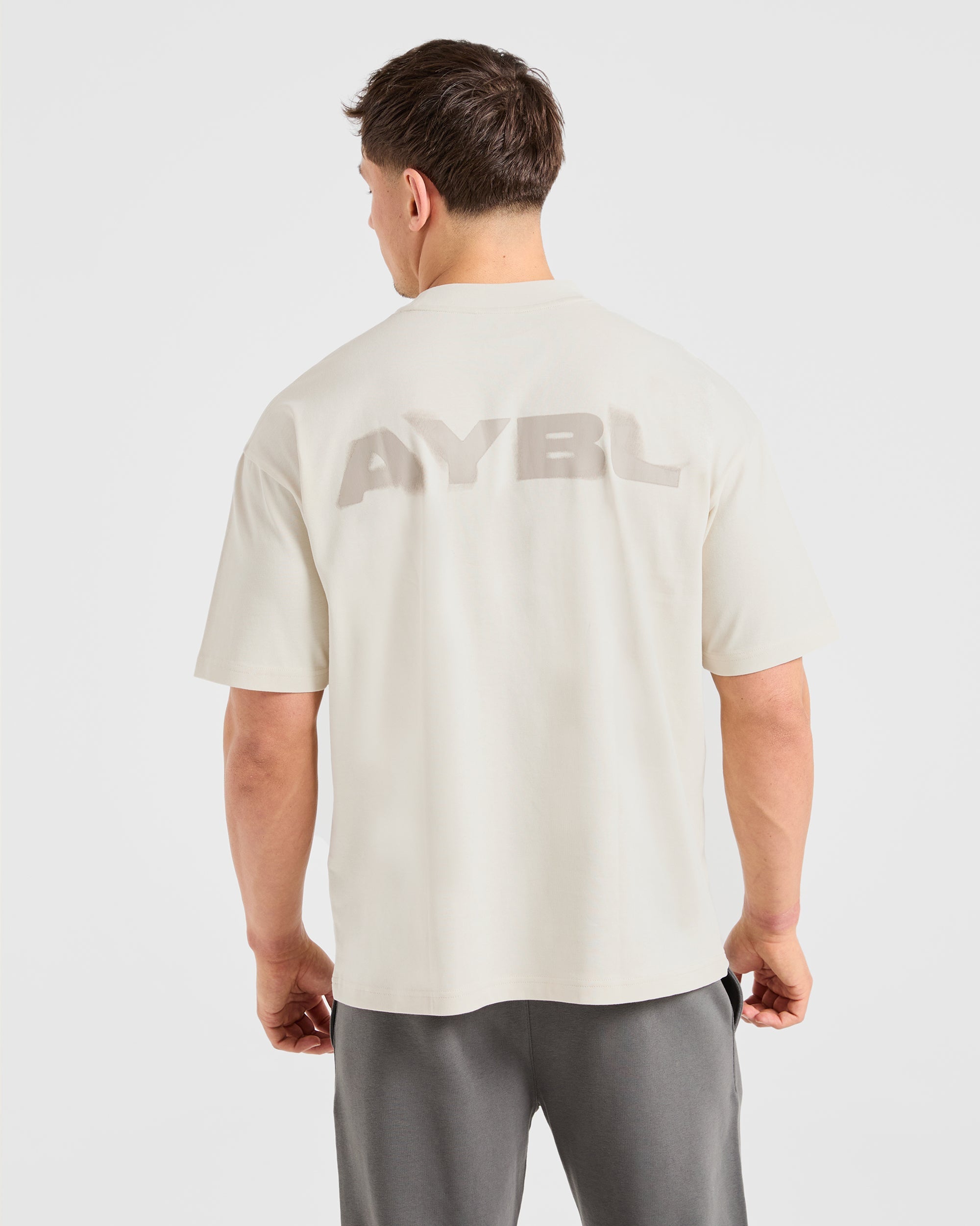 Camiseta Oversized Blur - Blanco Roto
