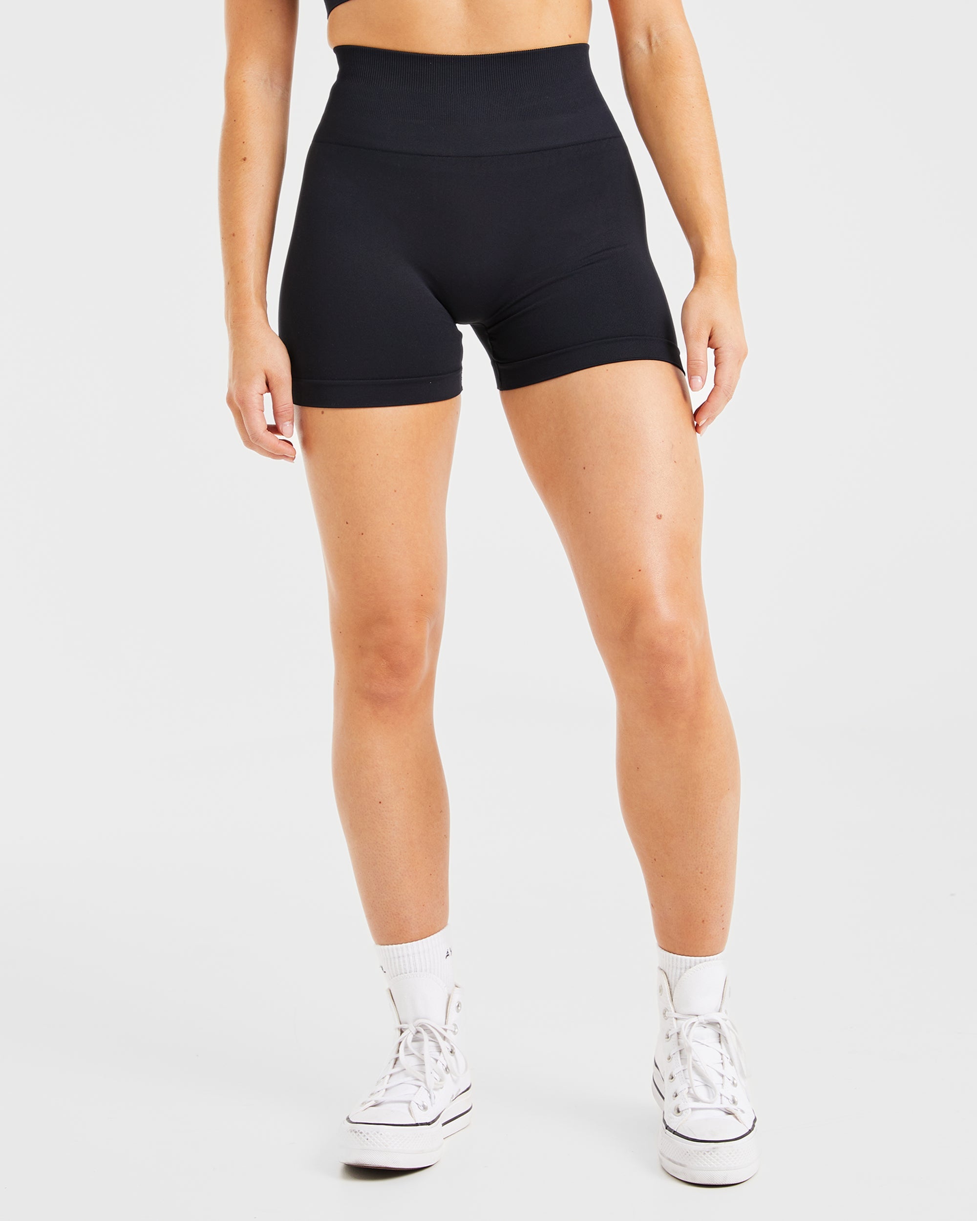 Shorts Sin Costuras Power - Negro