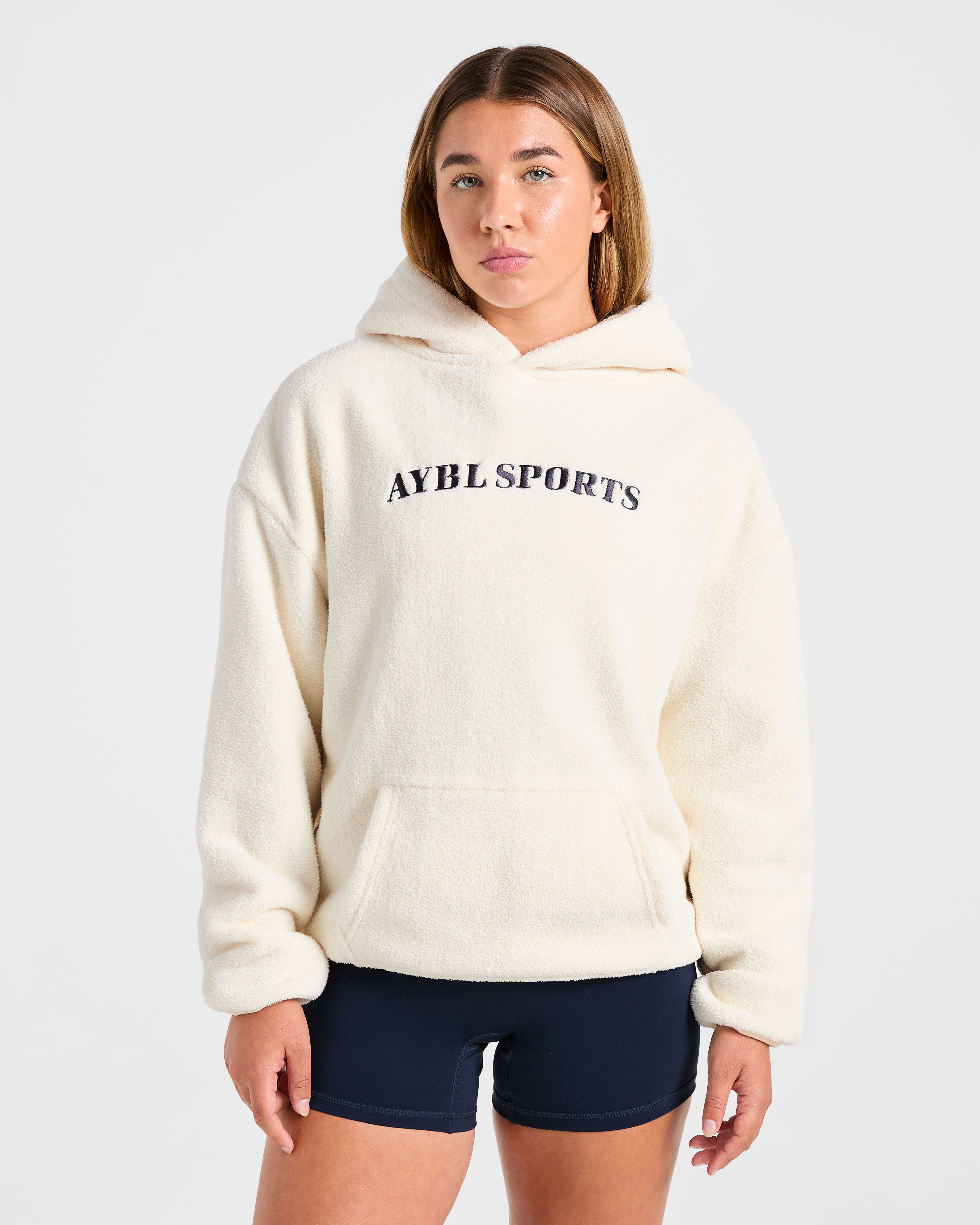 Sudadera AYBL Sports Oversized de Felpa - Crema