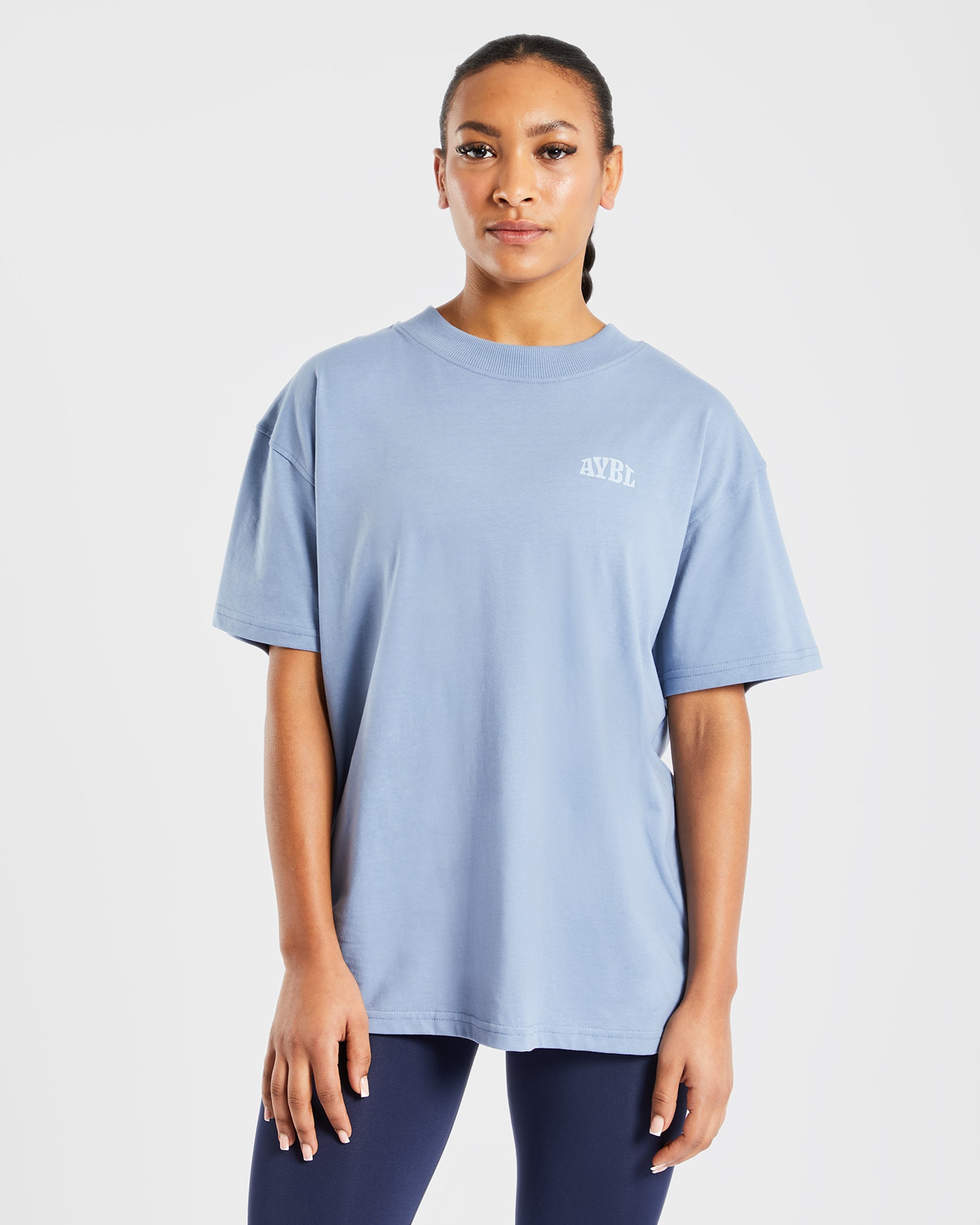 Camiseta Oversized Mind Over Matter - Azul