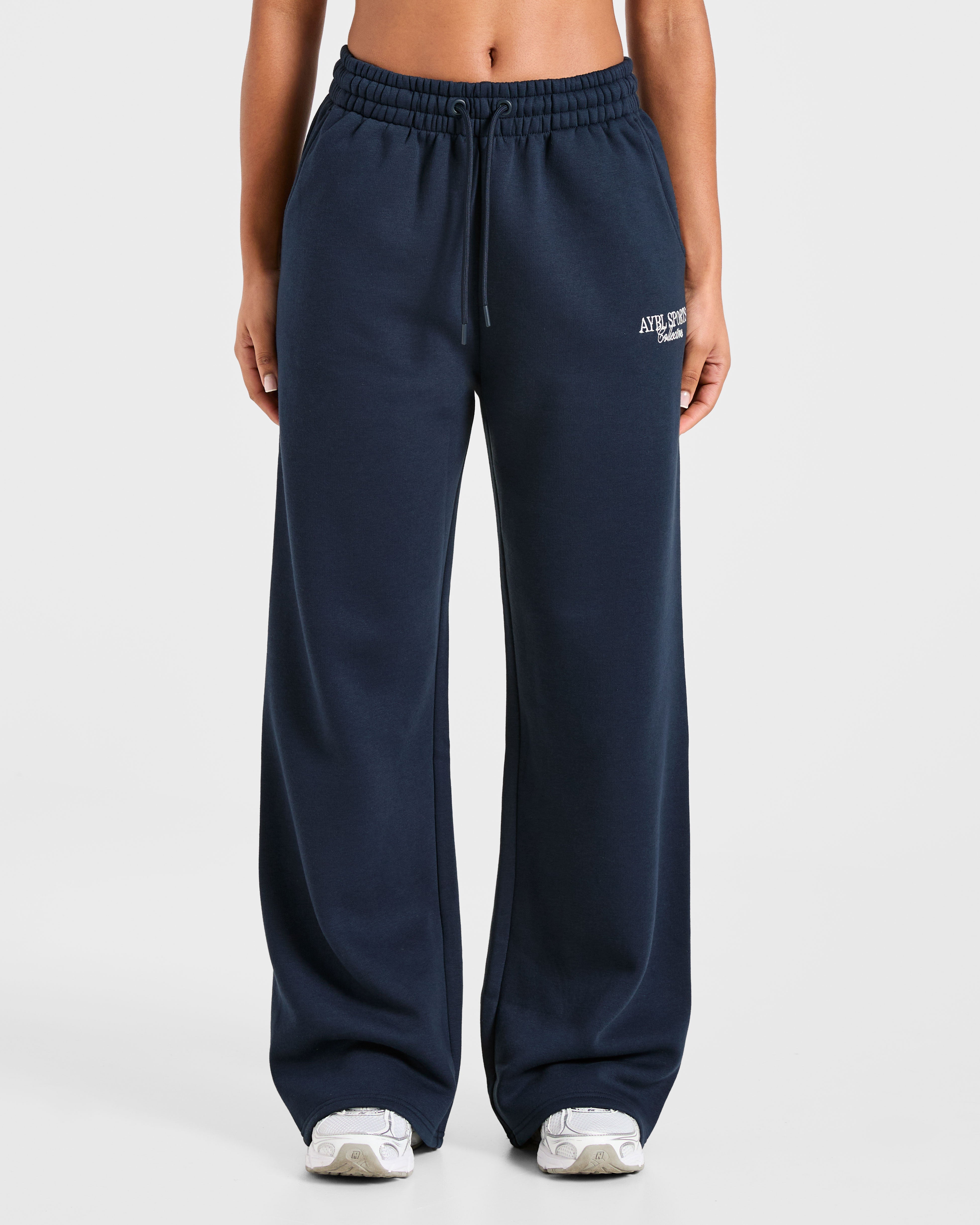 Pantalones Jogger de Pierna Recta Oversized Sports Collective - Azul Marino