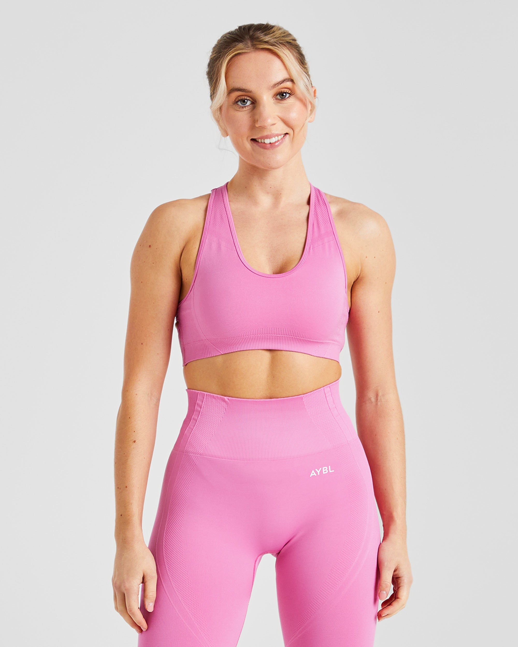 Sports Bra Sin Costuras Balance V3 - Rosa Chicle