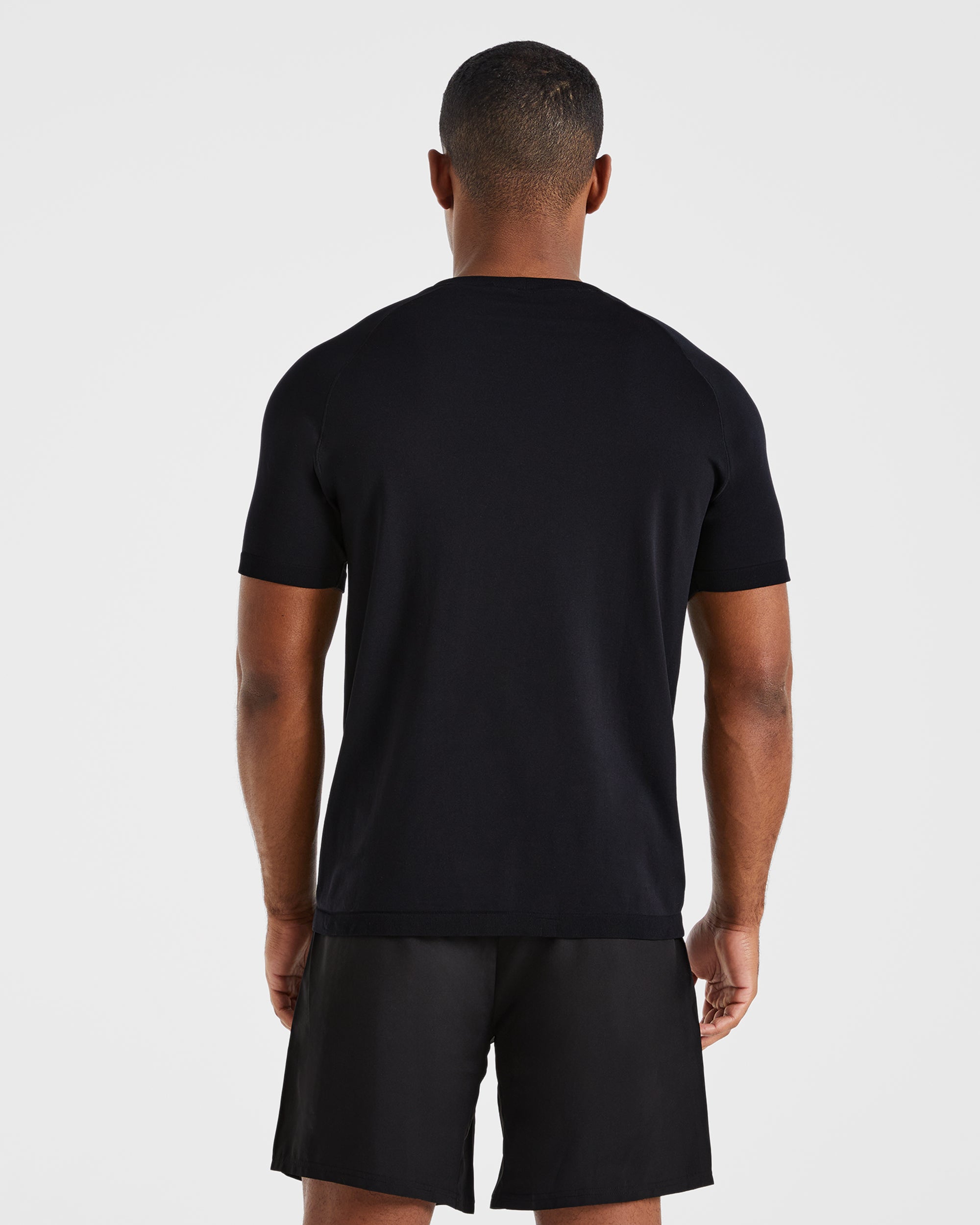 Camiseta Sin Costuras Ascend - Negro