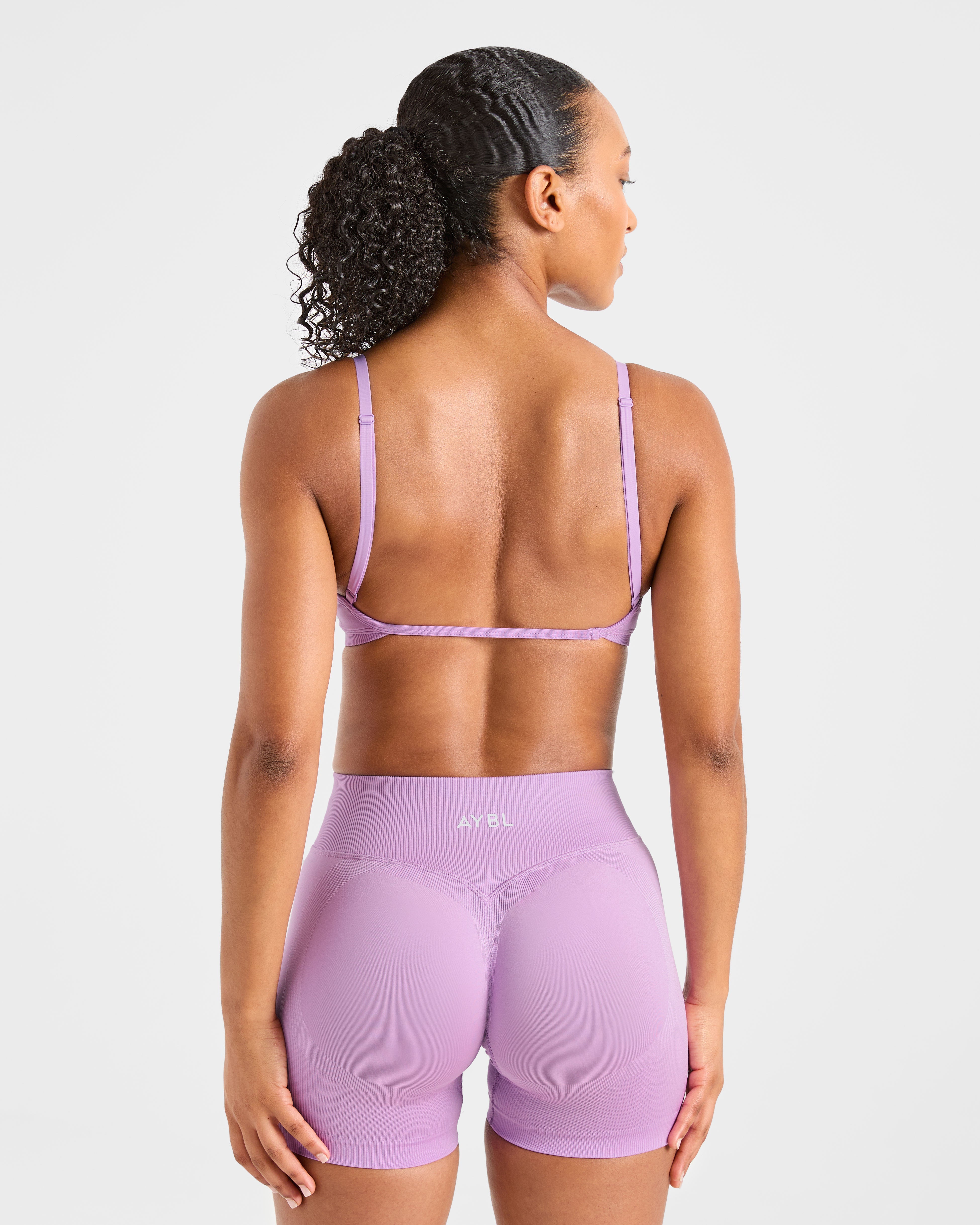 Adapt Sujetador Deportivo Sin Costuras con Tirantes - Lila Primavera
