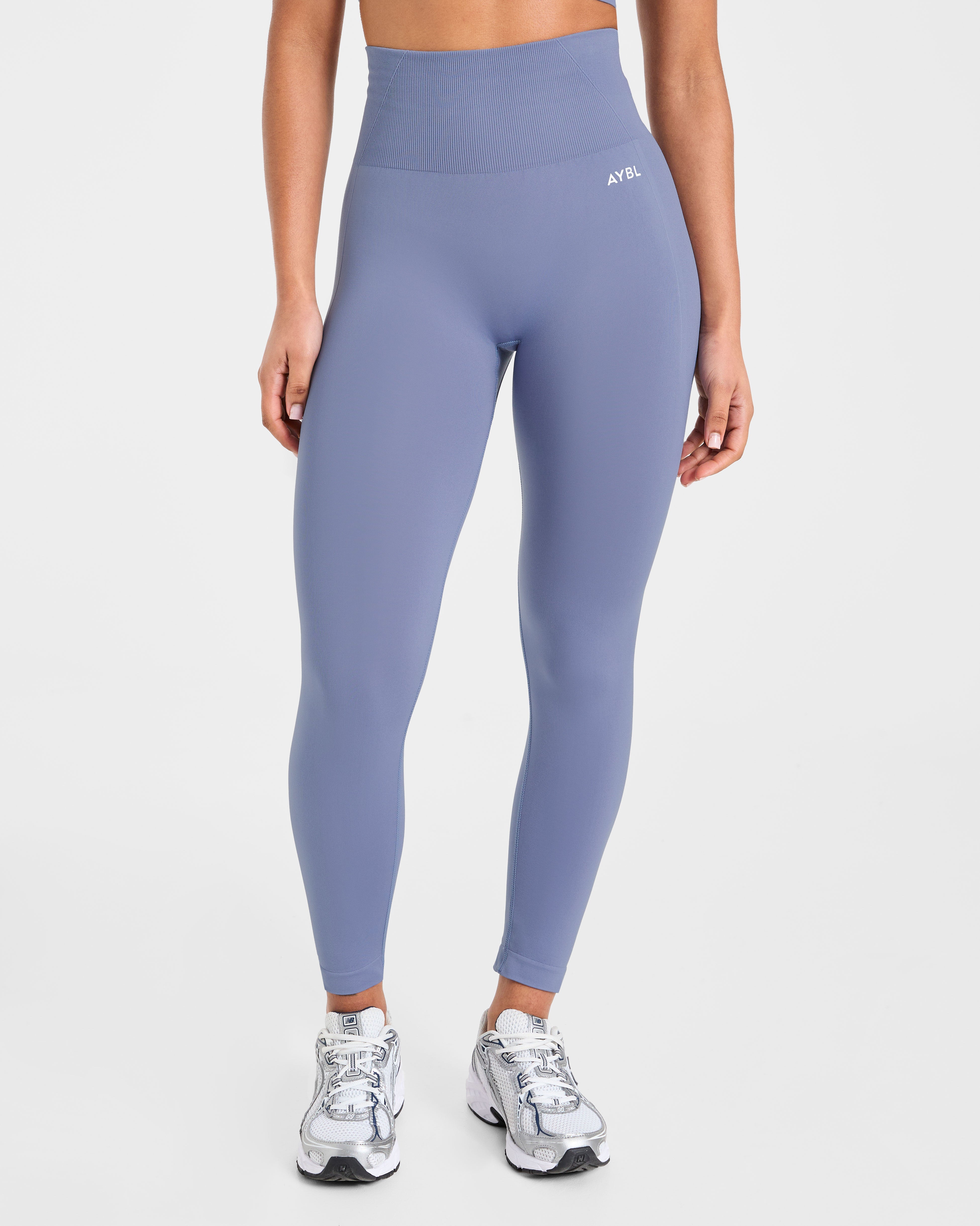 Empower Leggings Sin Costuras - Azul Plata