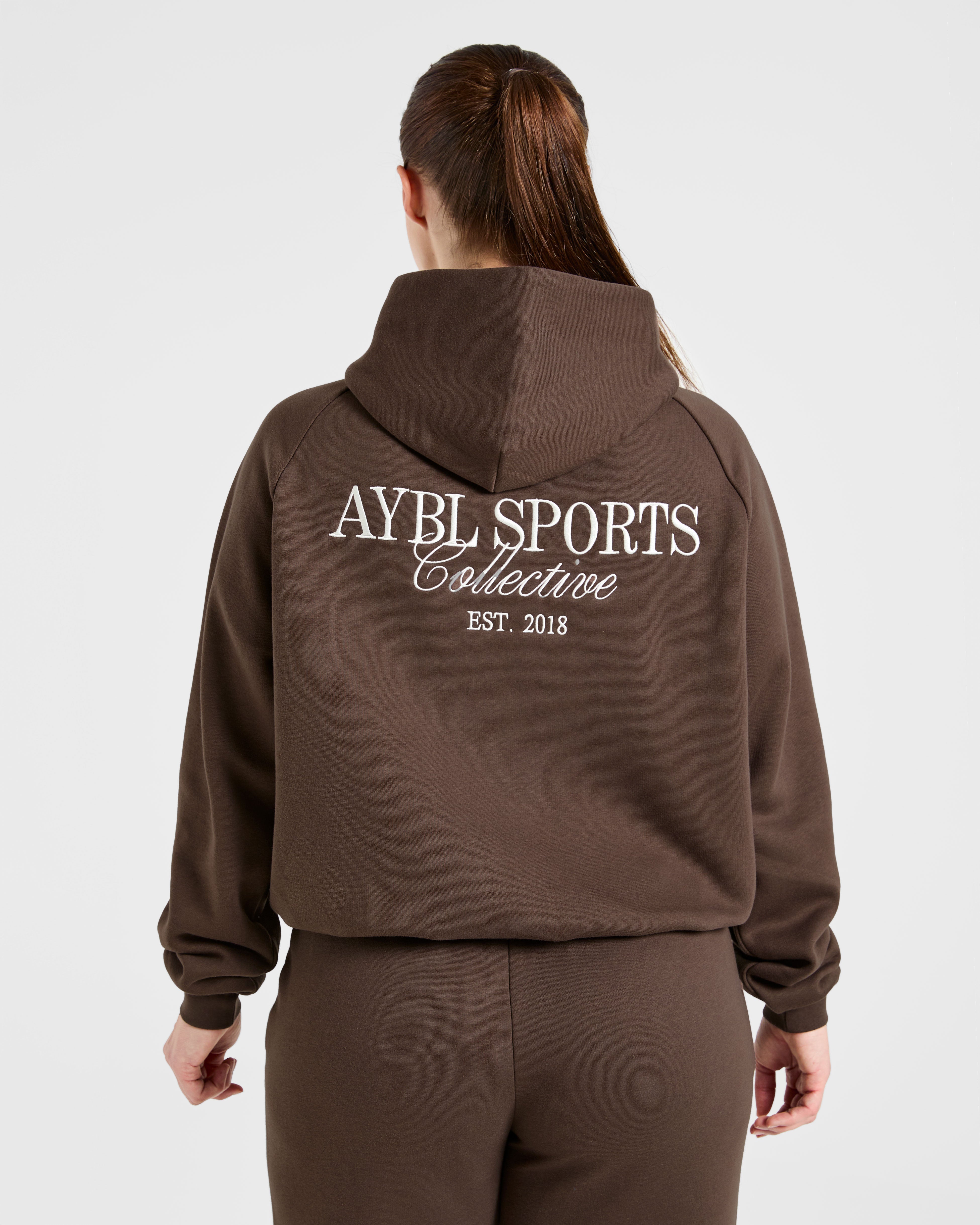 Sudadera Oversized de Sports Collective - Marrón