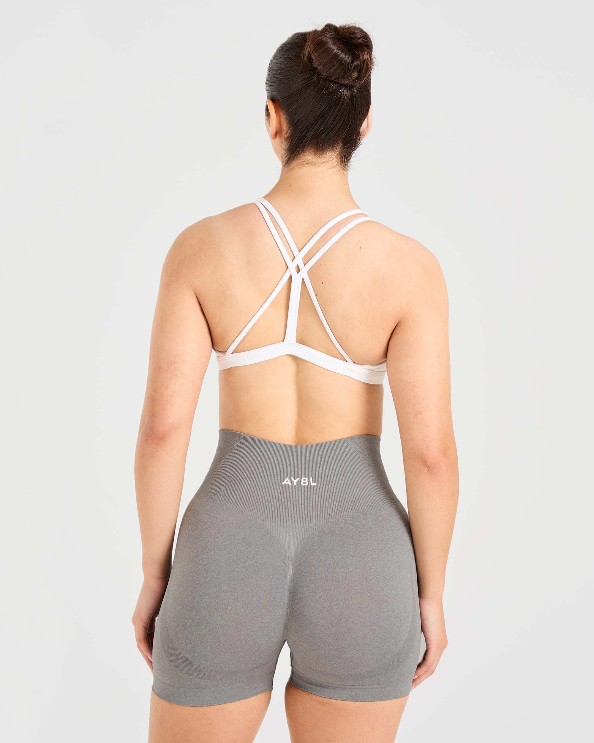 Sports Bra Esencial de Tirantes - Blanco