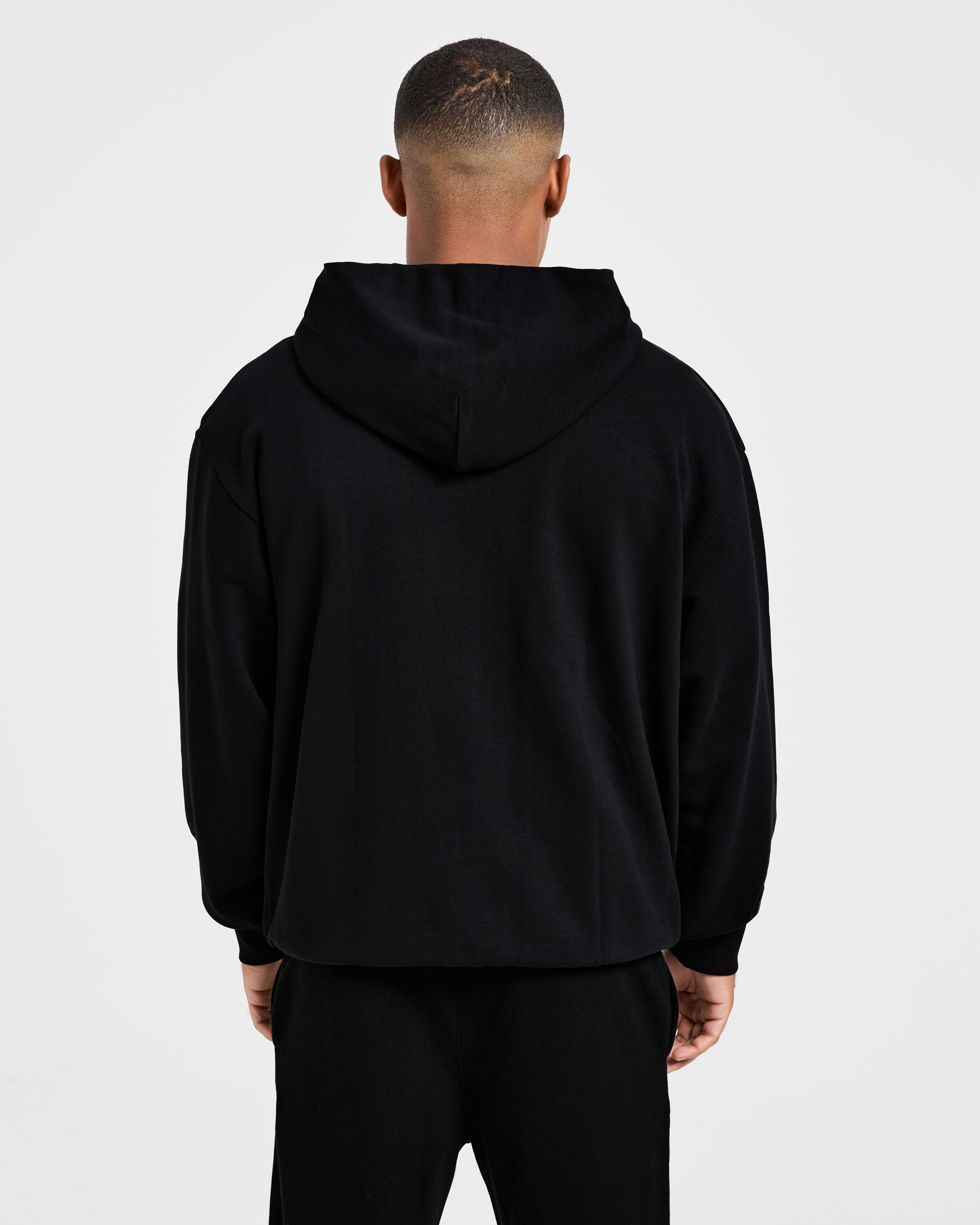 Sudadera Oversized con Cremallera Craft - Negro