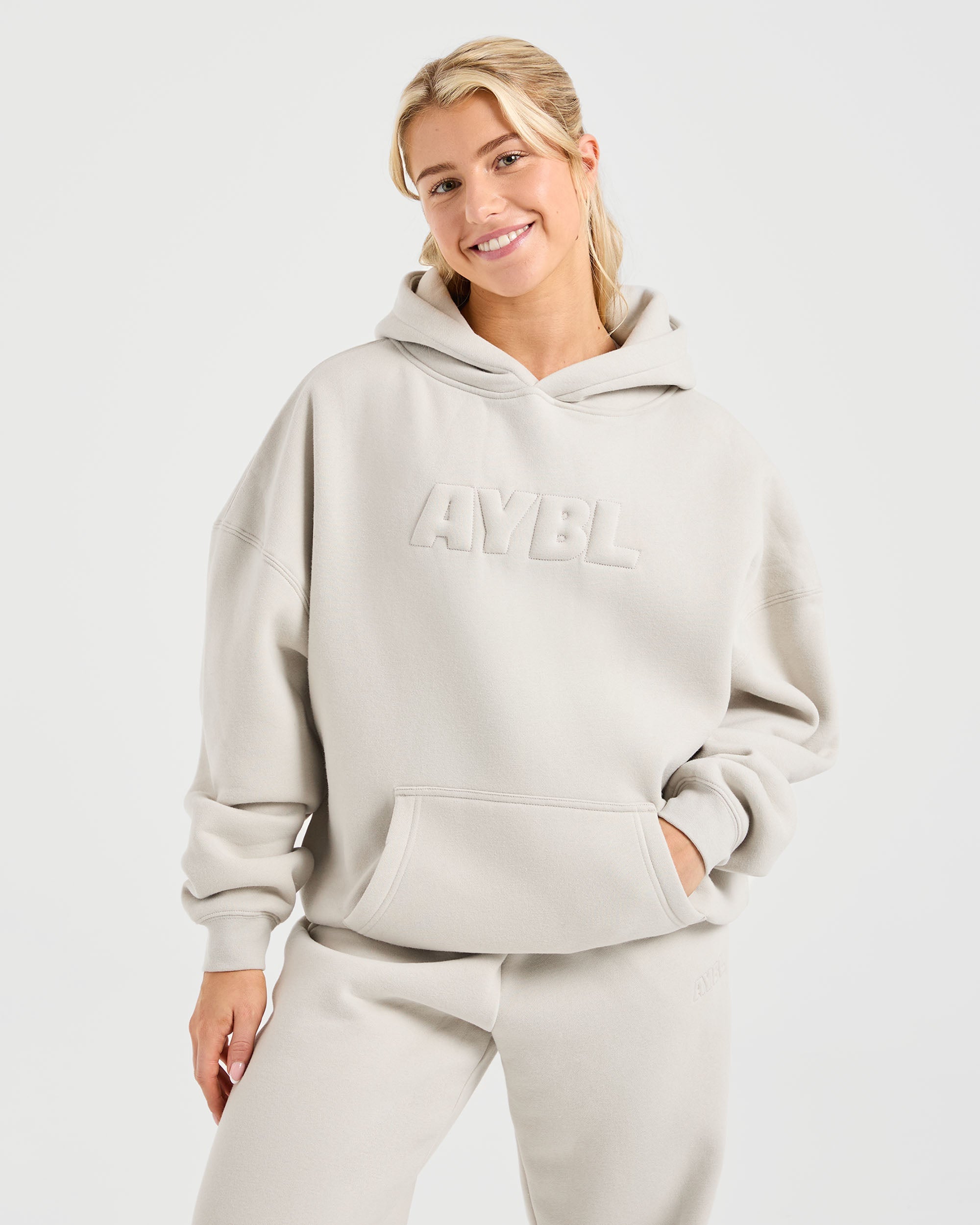 Sudadera Clásica de Punto Suave y Amplia - Arena