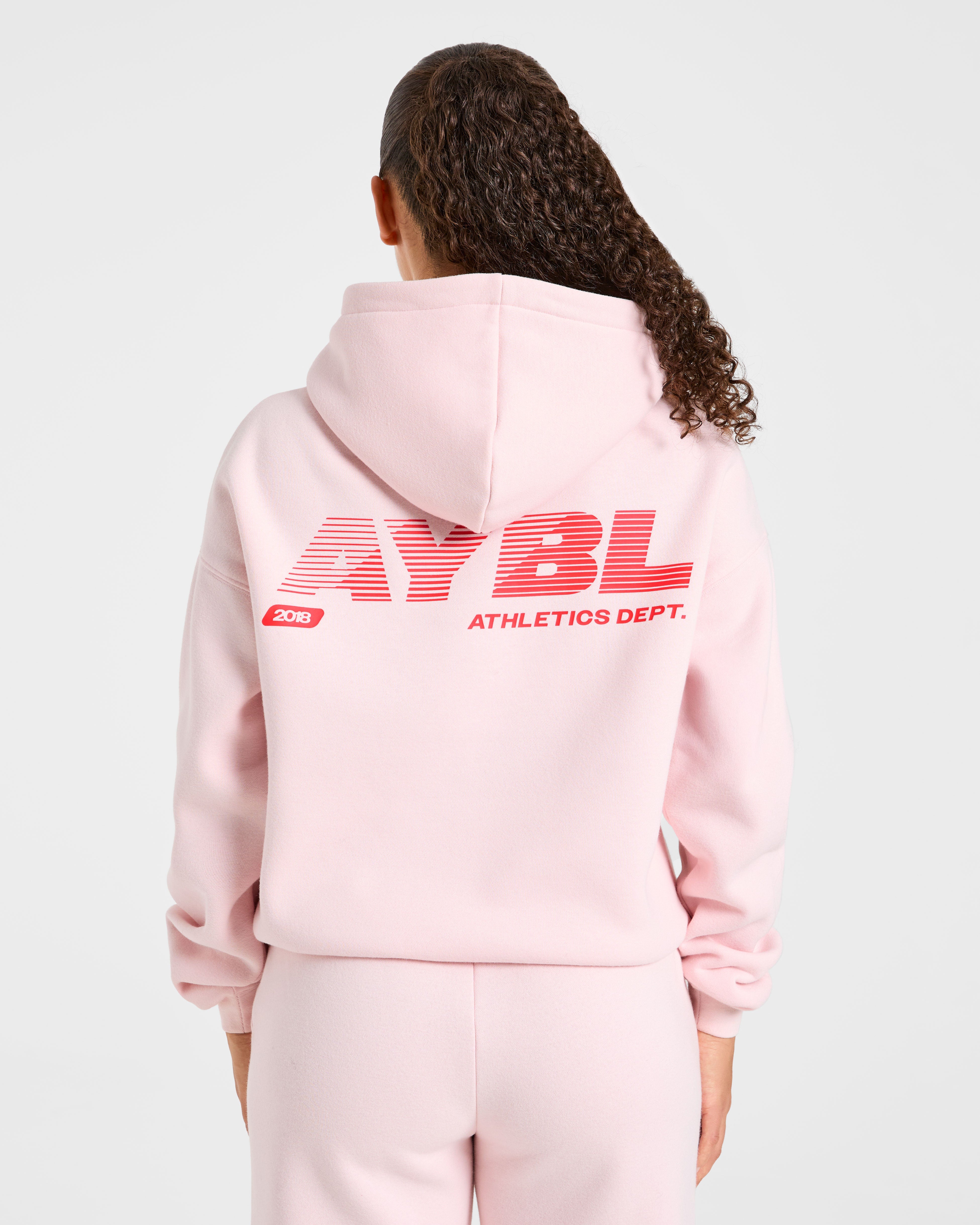 Sudadera Oversized Athletics Dept - Rosa