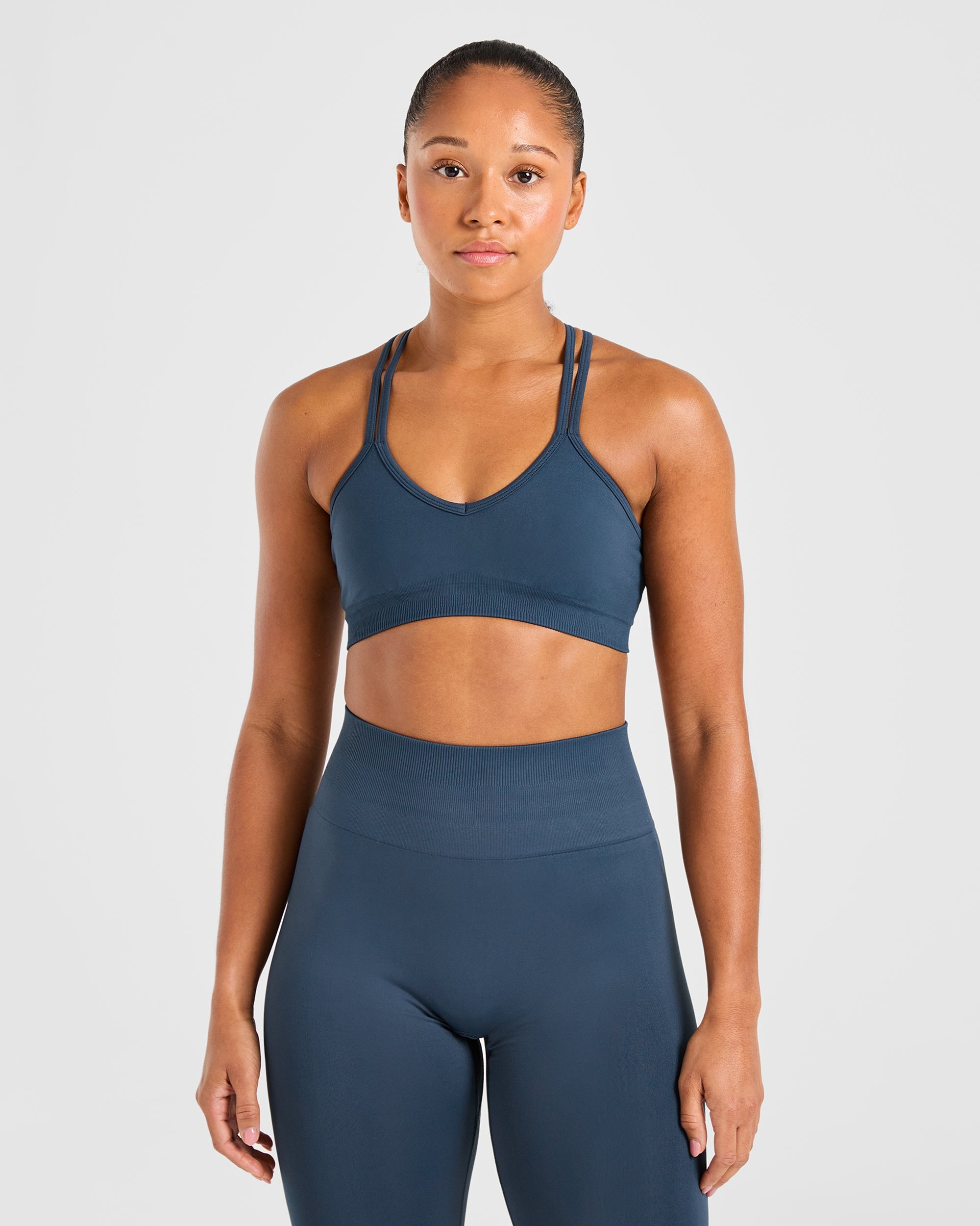 Sports Bra Sin Costuras Power - Verde Mar