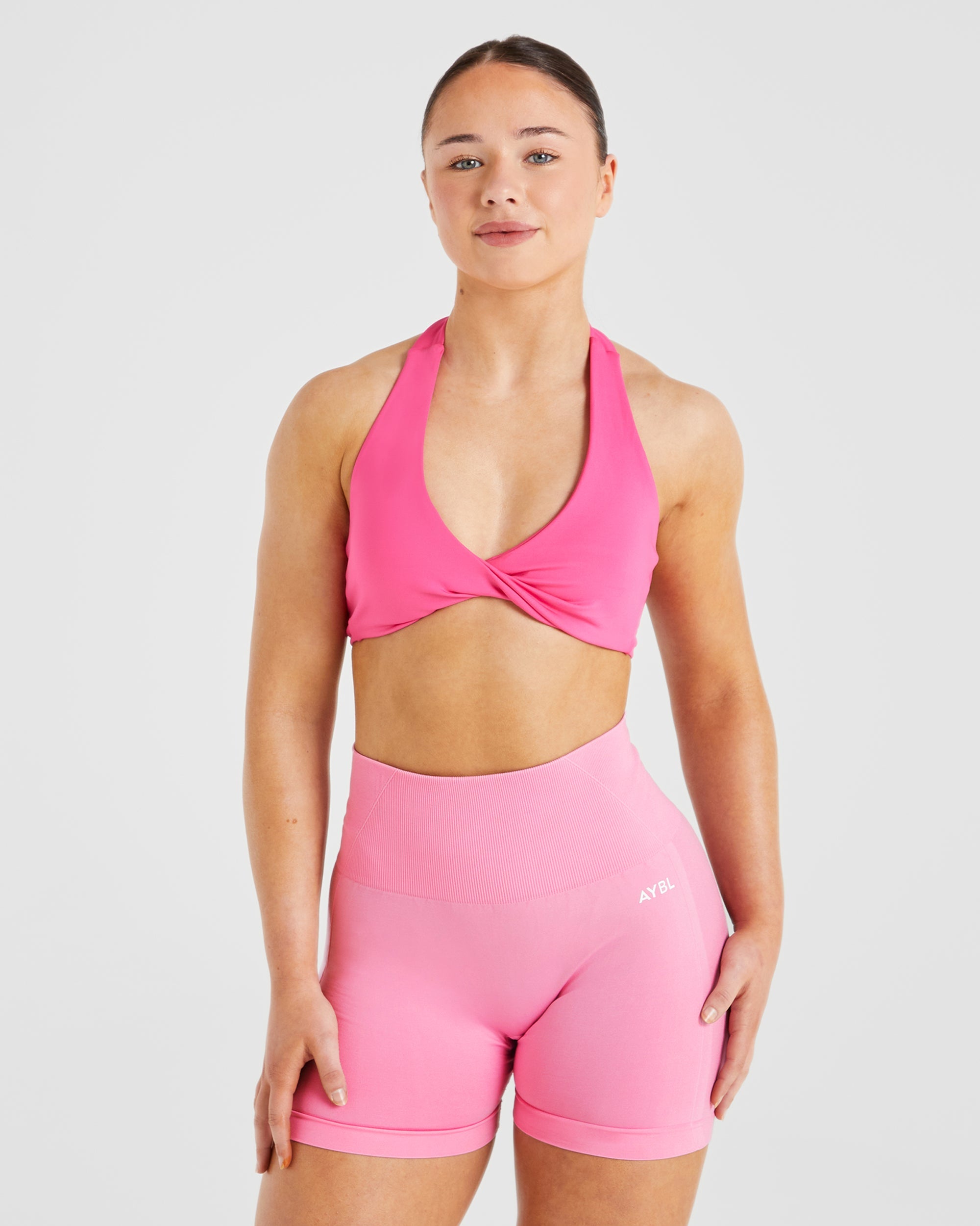 Sports Bra Essential Halterneck - Rosa Chicle
