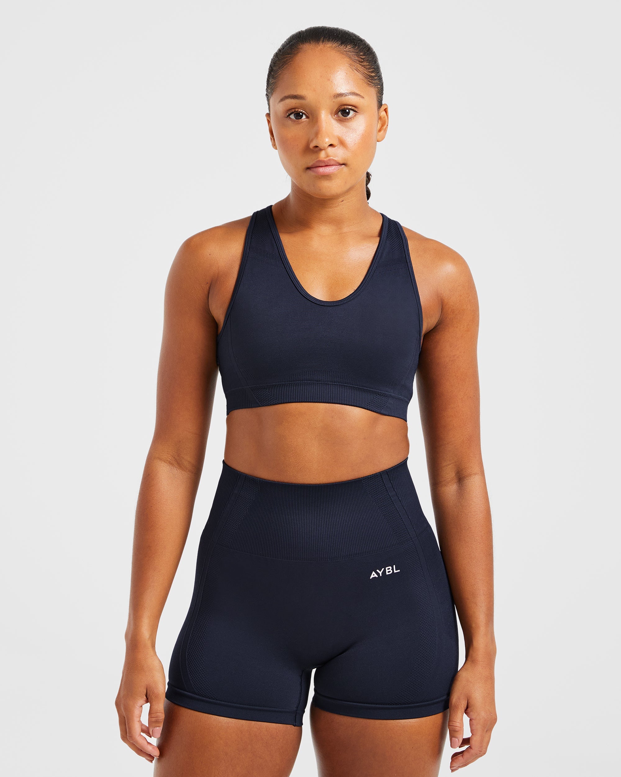 Sports Bra Sin Costuras Balance V3 - Azul Marino