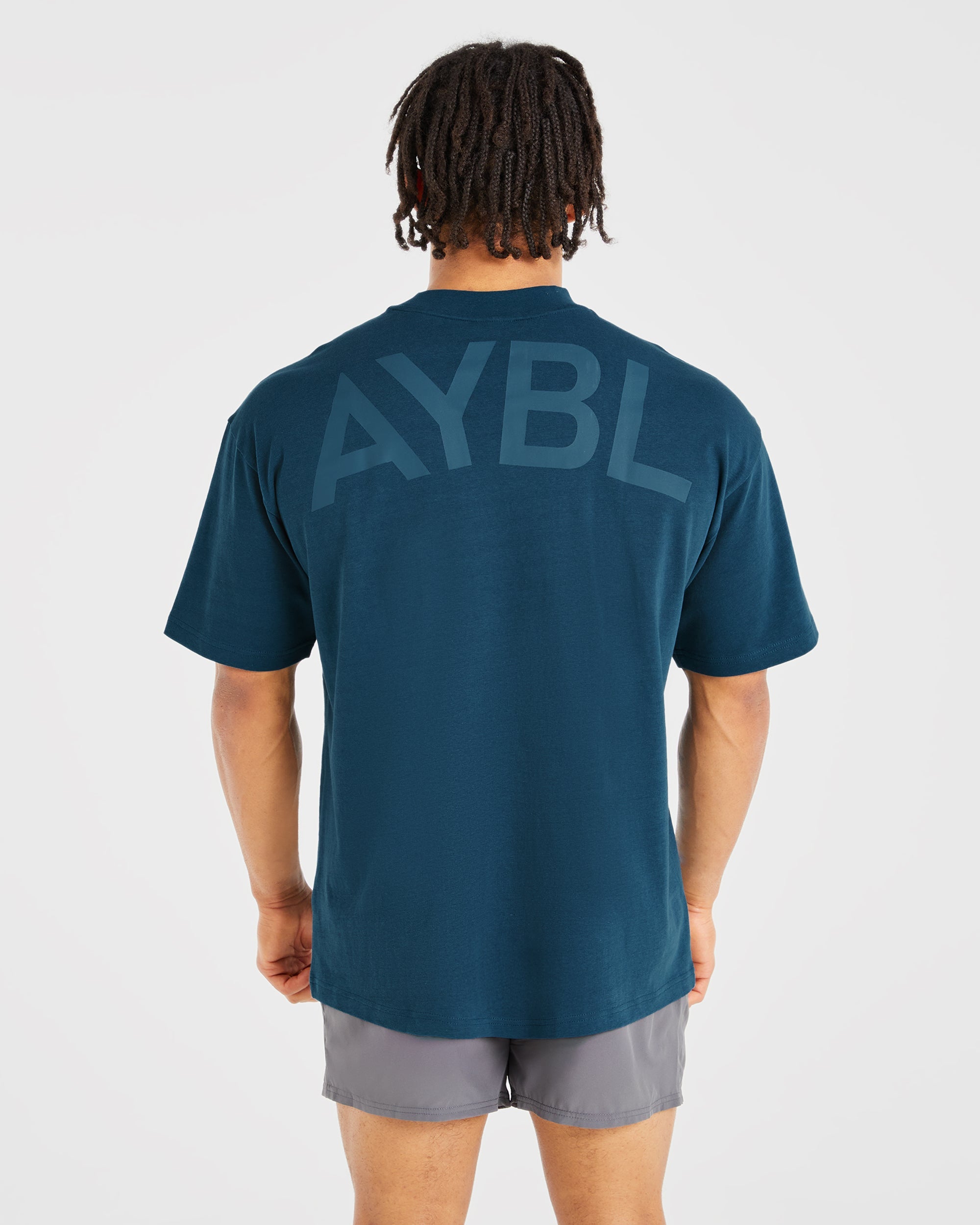 Camiseta Oversized Esencial - Azul Marino