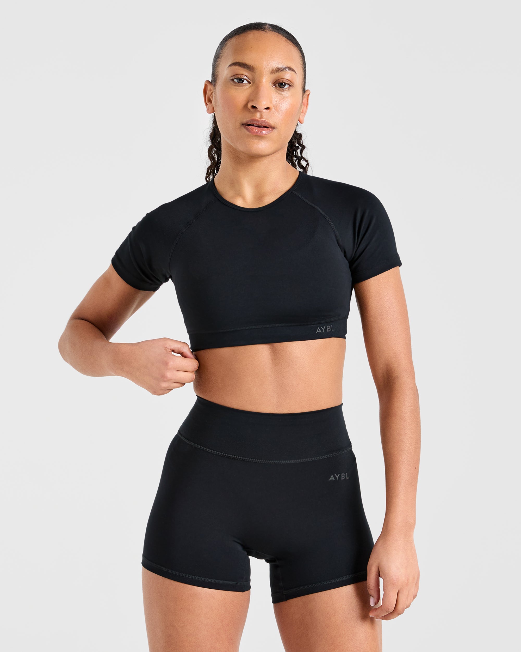 Crop Top Fundamental - Negro
