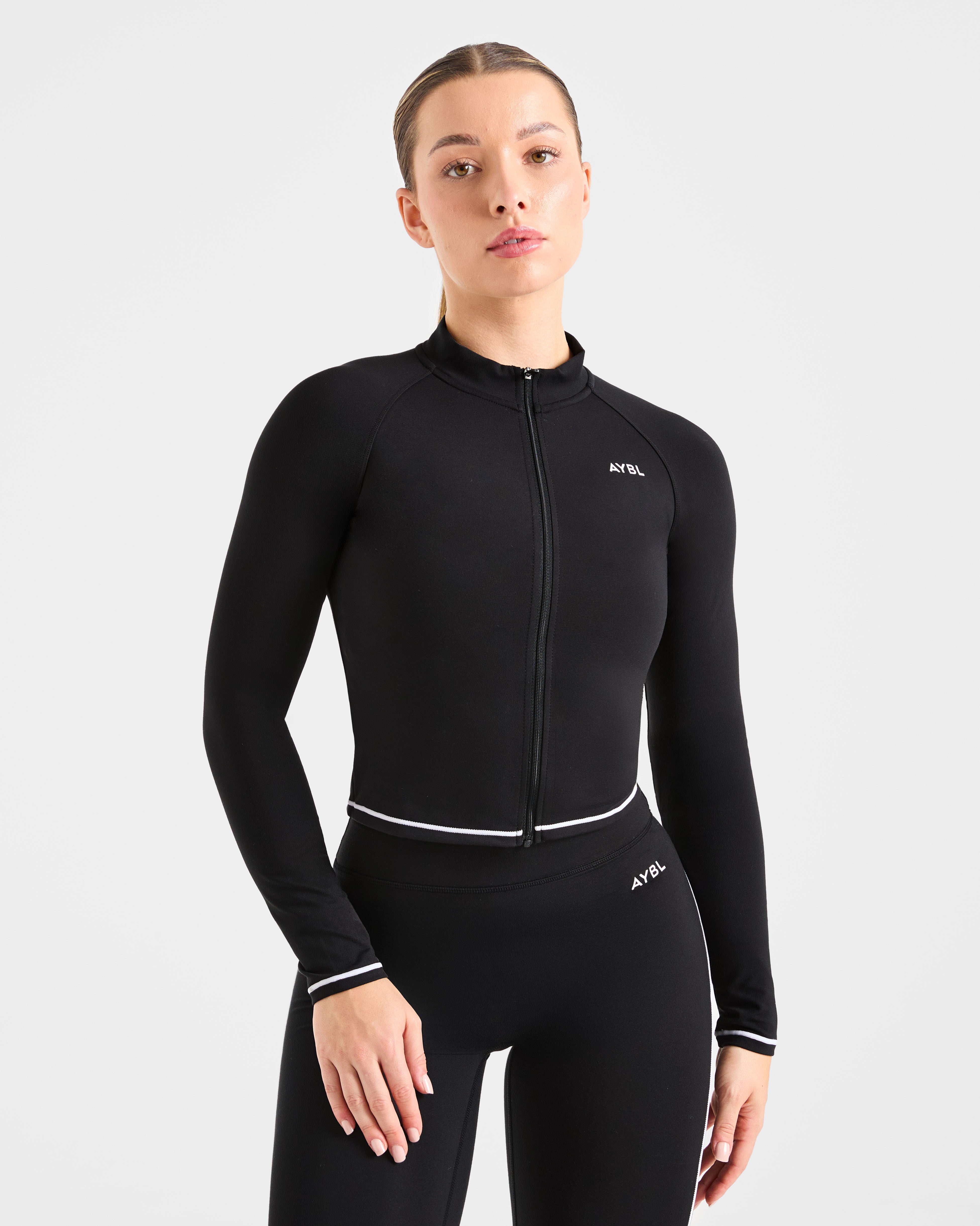 Chaqueta con Cremallera Form - Negro